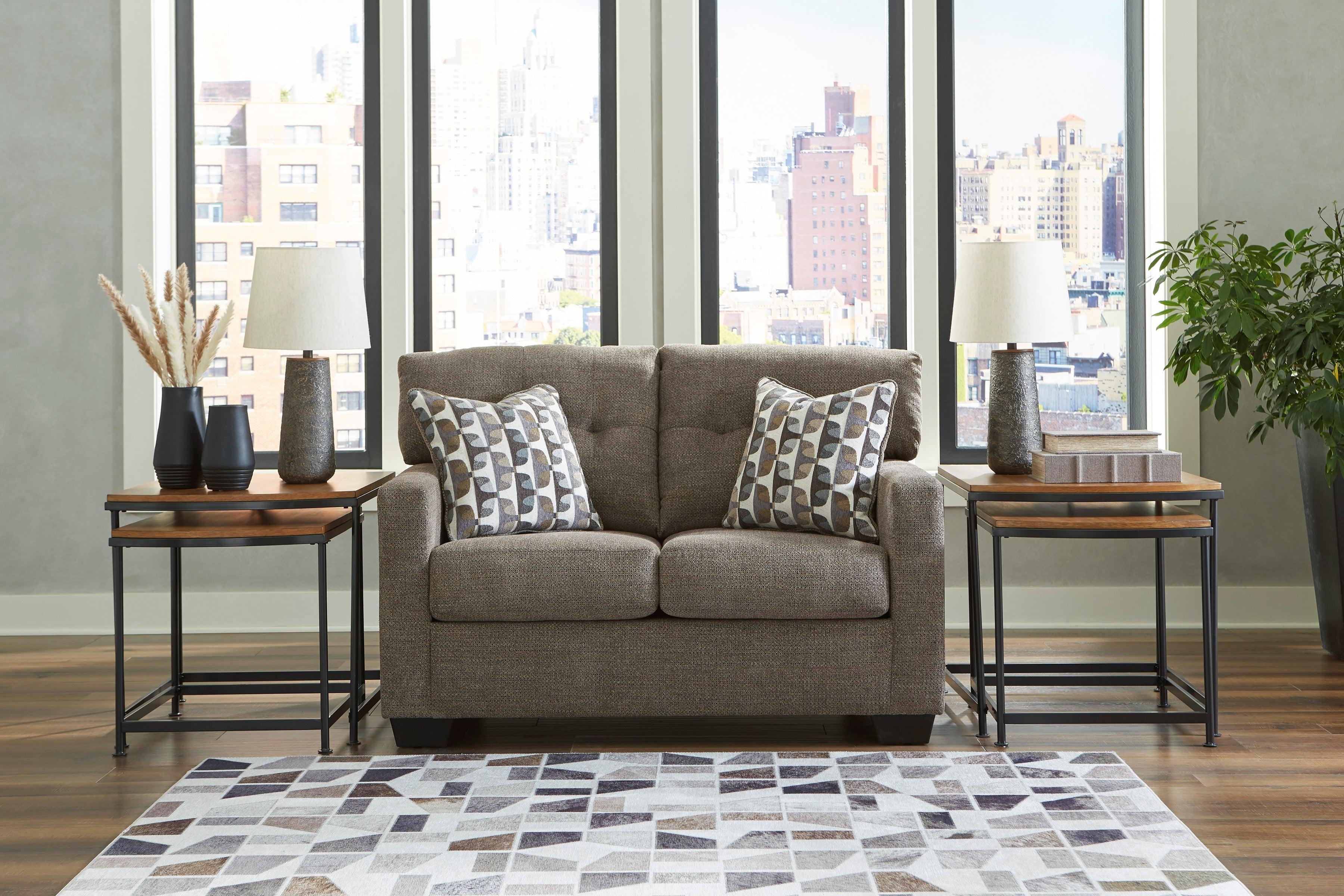 Mahoney Chocolate Living Room Set - Image 6