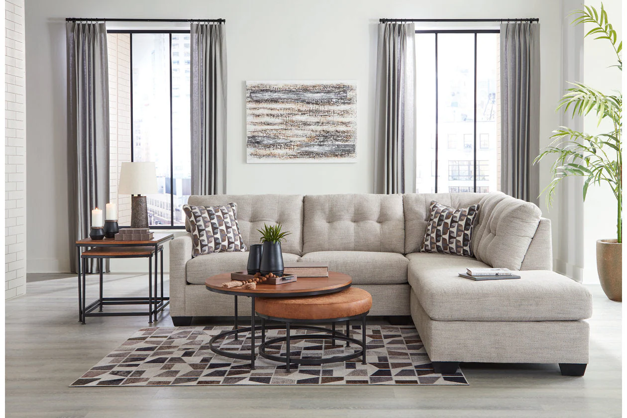 Mahoney Pebble 2-Piece Right Arm Facing Chaise Sectional - Image 3
