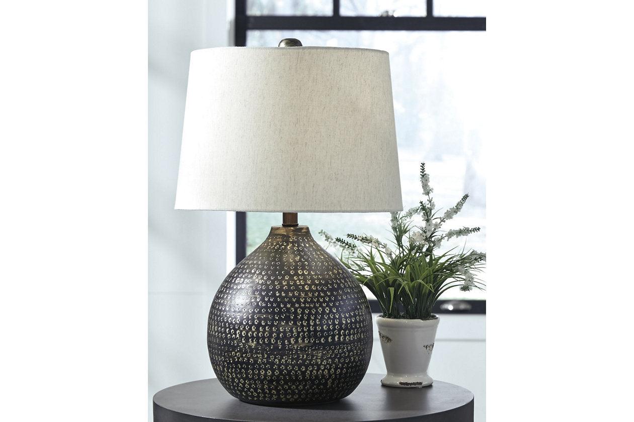Maire Black/Gold Finish Table Lamp - Image 2