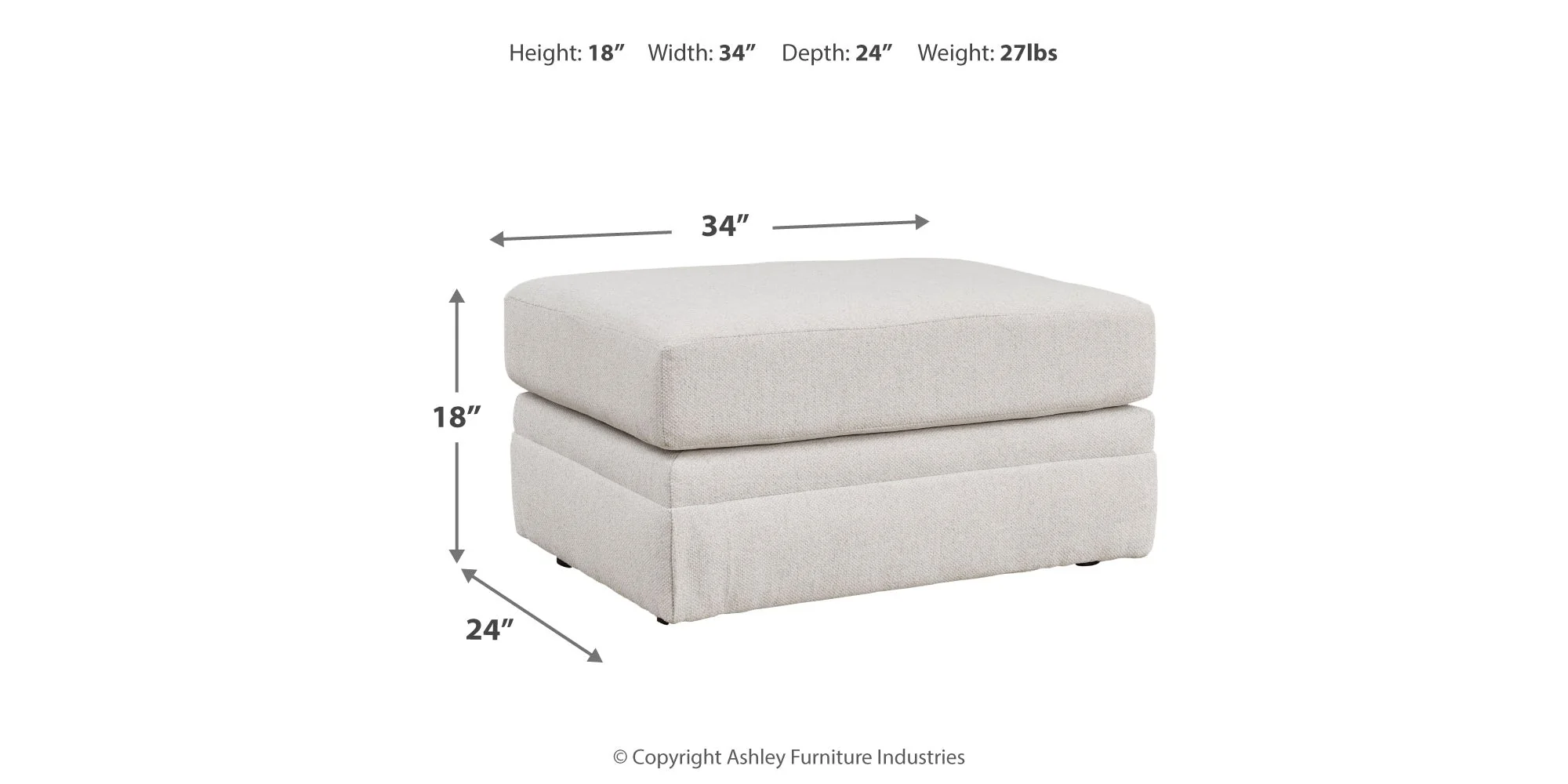 Maitelynn Chalk Chair and Ottoman - Image 26