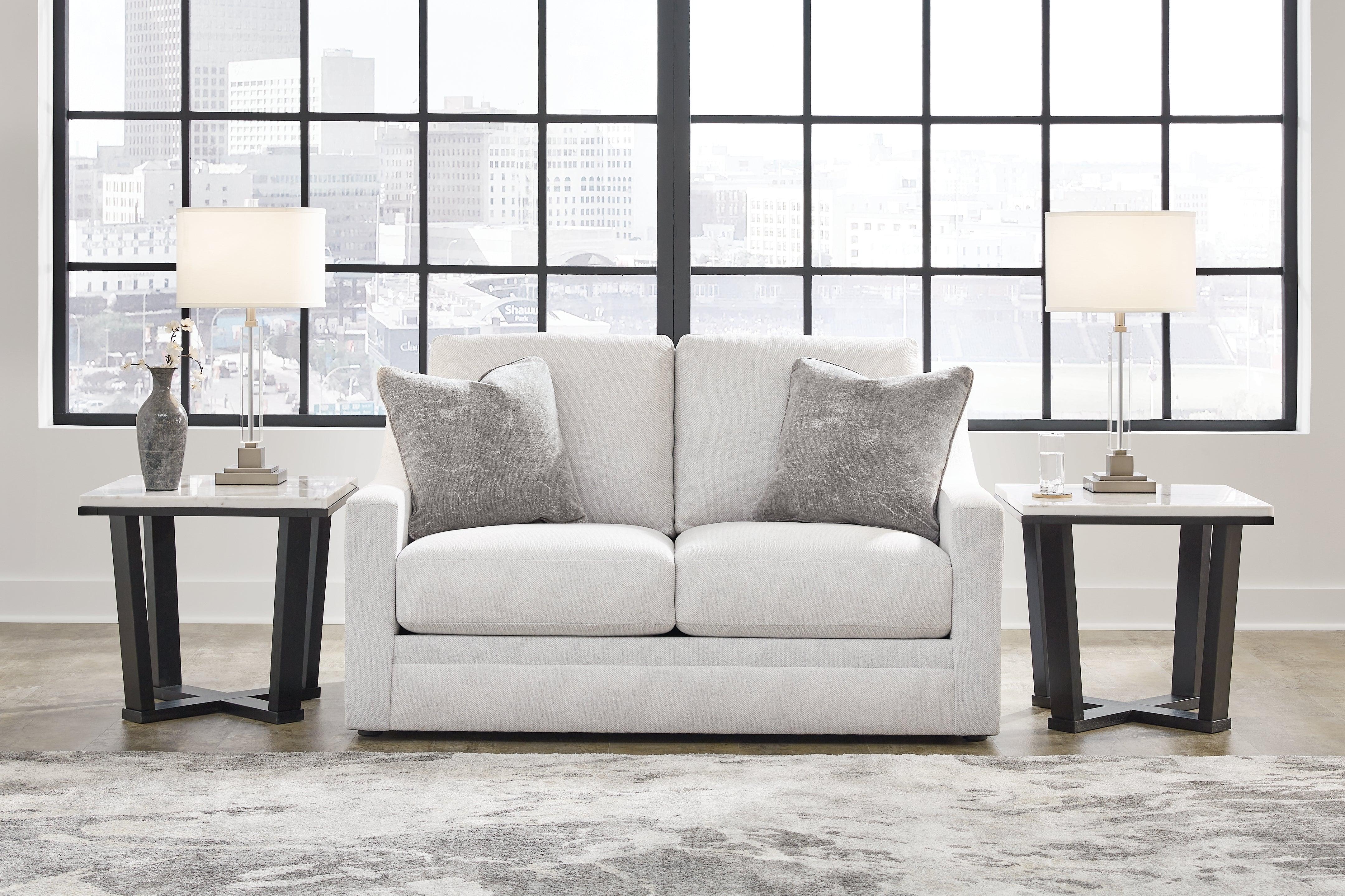 Maitelynn Chalk Loveseat - Image 6
