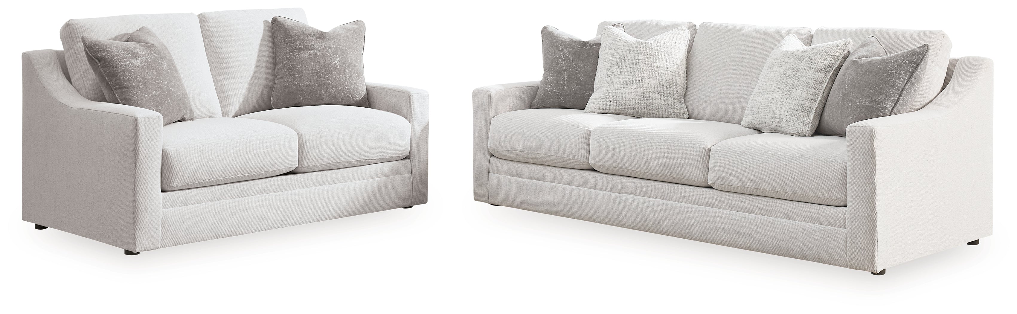 Maitelynn Chalk Sofa and Loveseat - Image 2