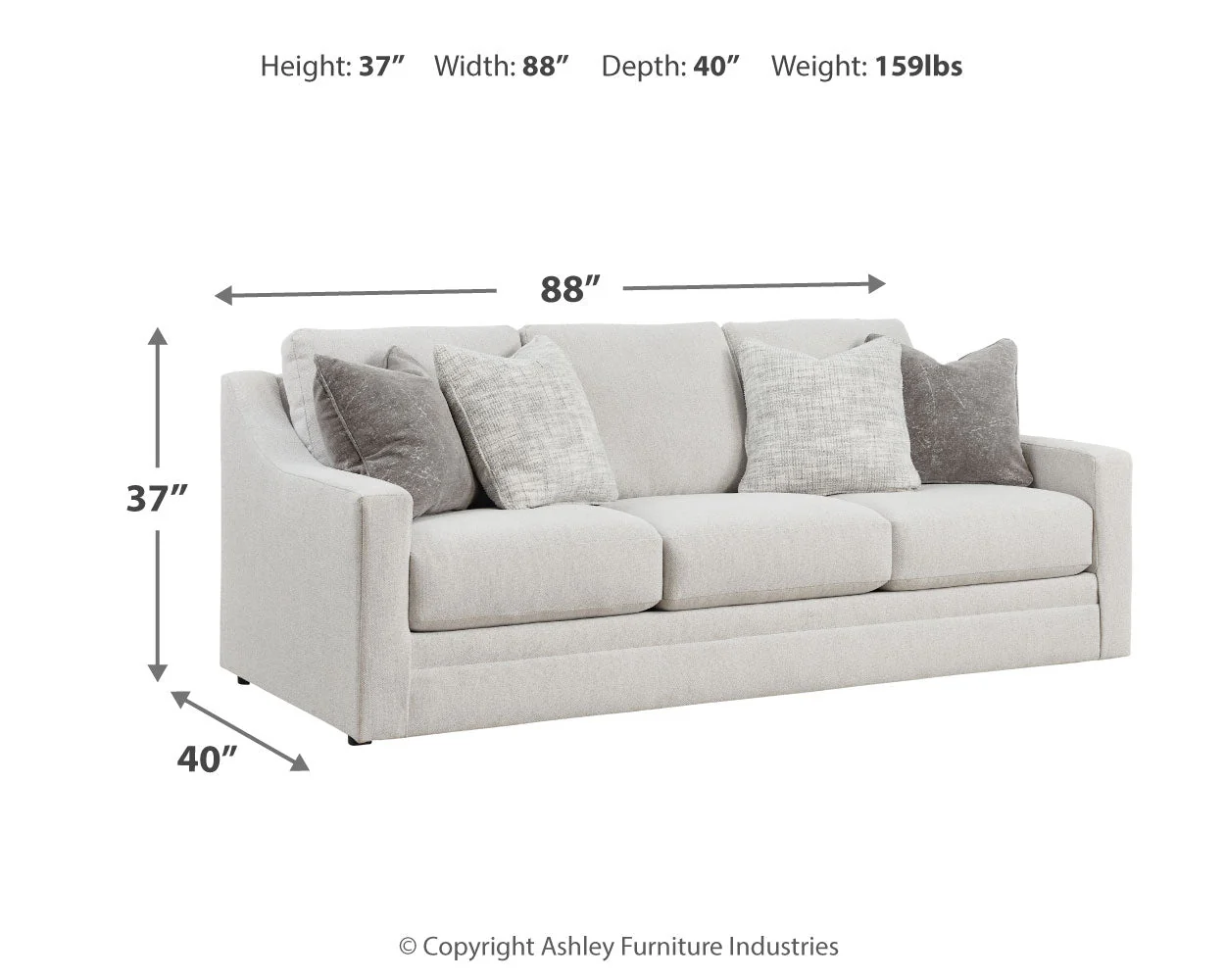 Maitelynn Chalk Sofa, Loveseat, Chair and Ottoman - Image 22