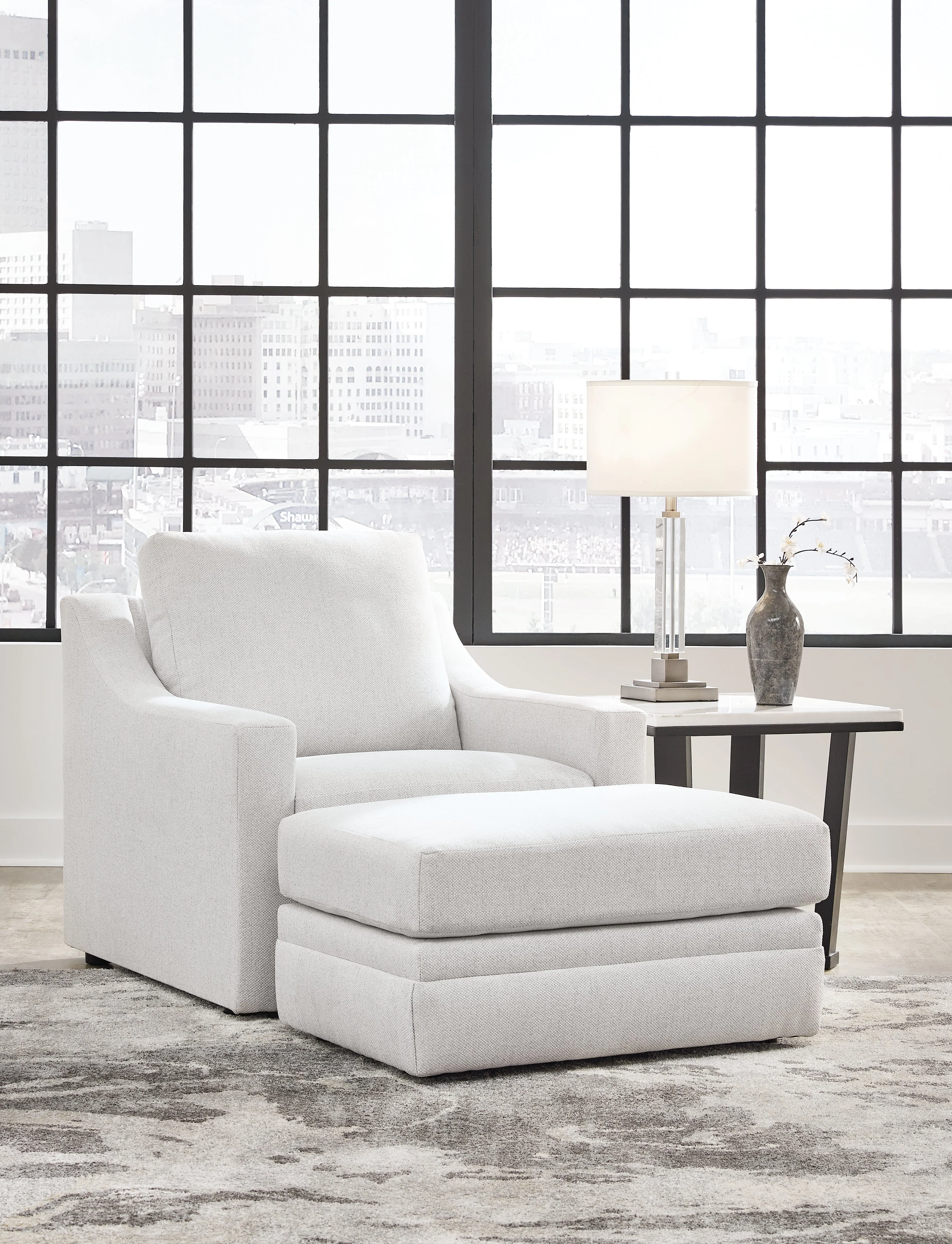 Maitelynn Chalk Sofa, Loveseat, Chair and Ottoman - Image 24