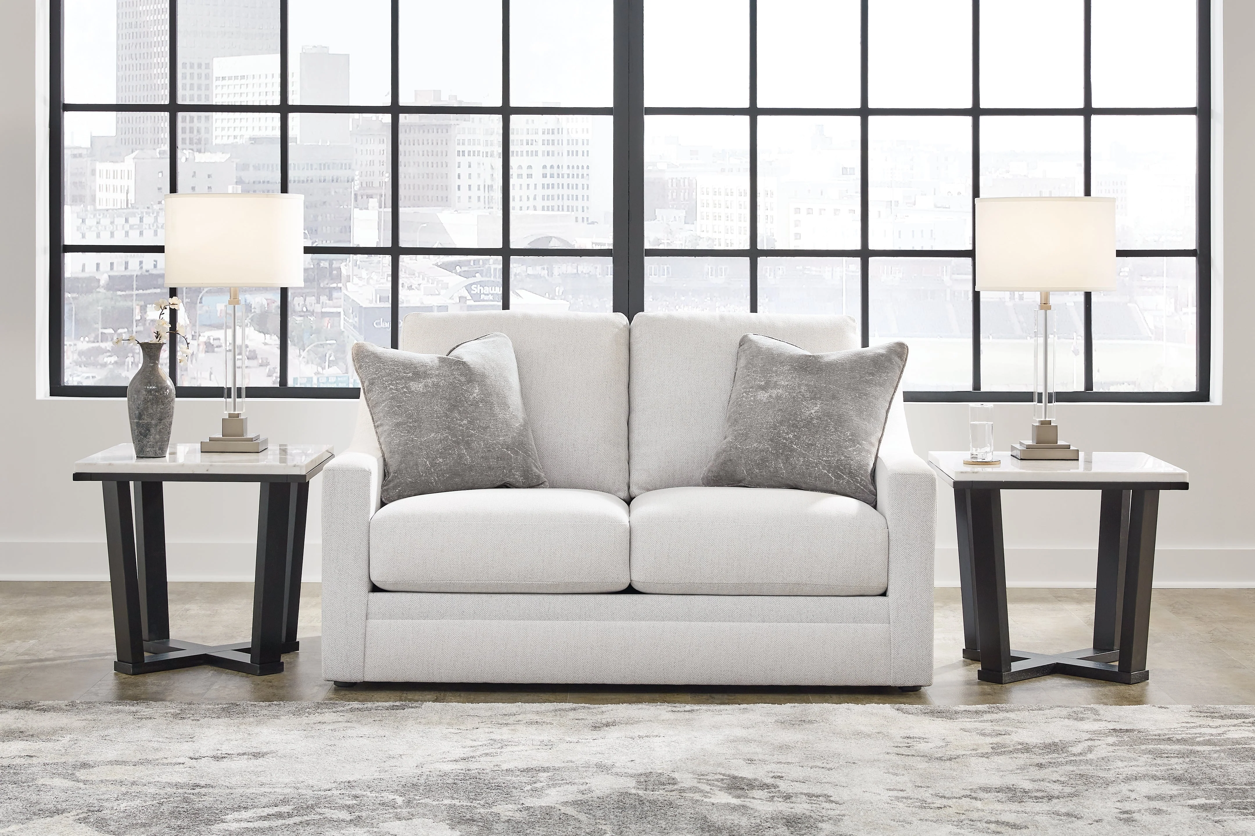 Maitelynn Chalk Sofa, Loveseat, Chair and Ottoman - Image 27