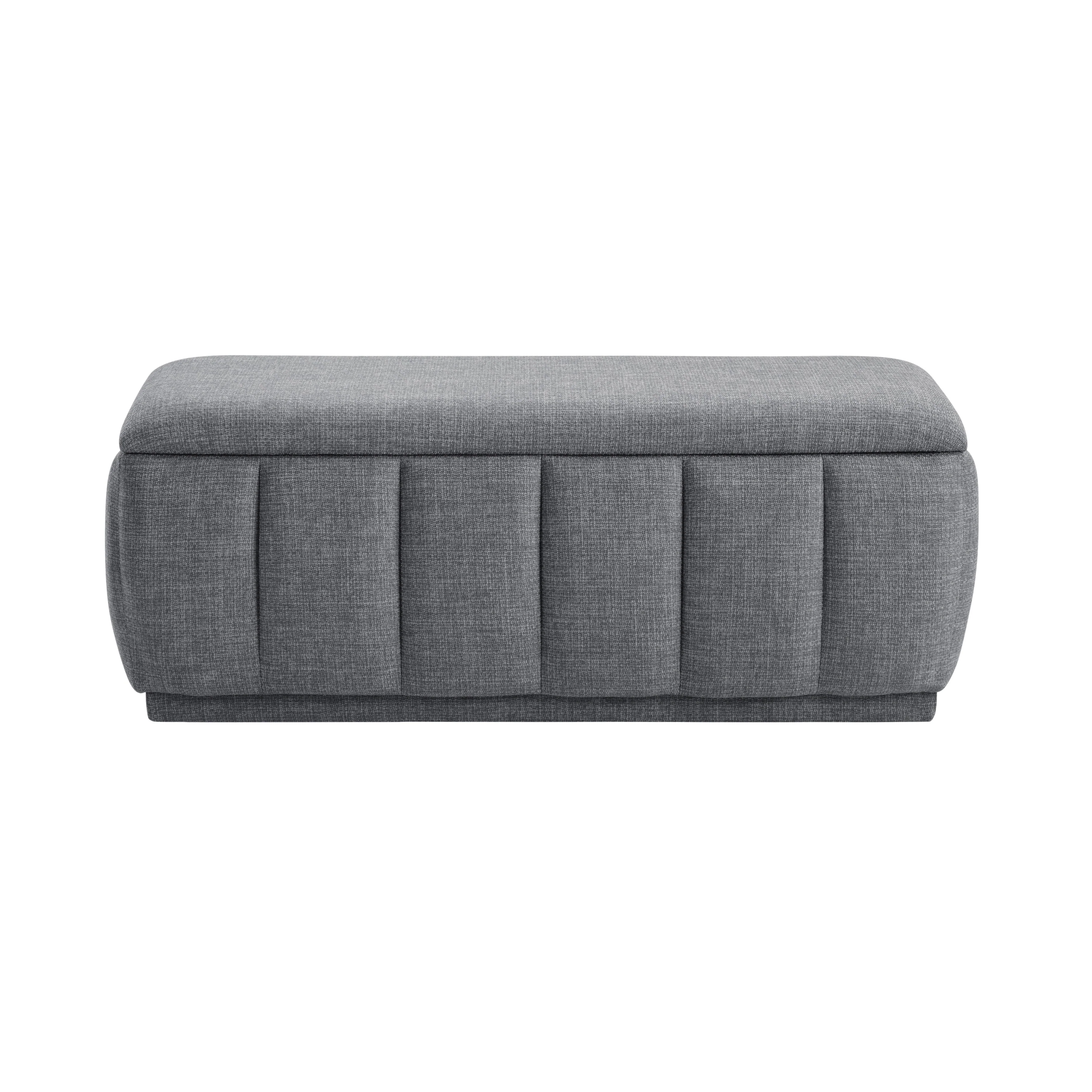 Maize Gray Storage Bench