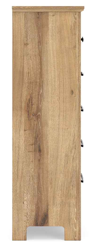 Makidern Tan Chest of Drawers - Image 6