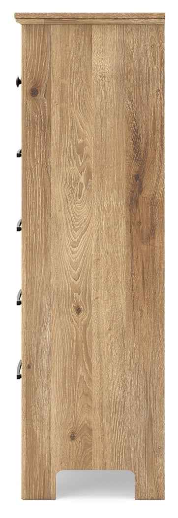 Makidern Tan Chest of Drawers - Image 8