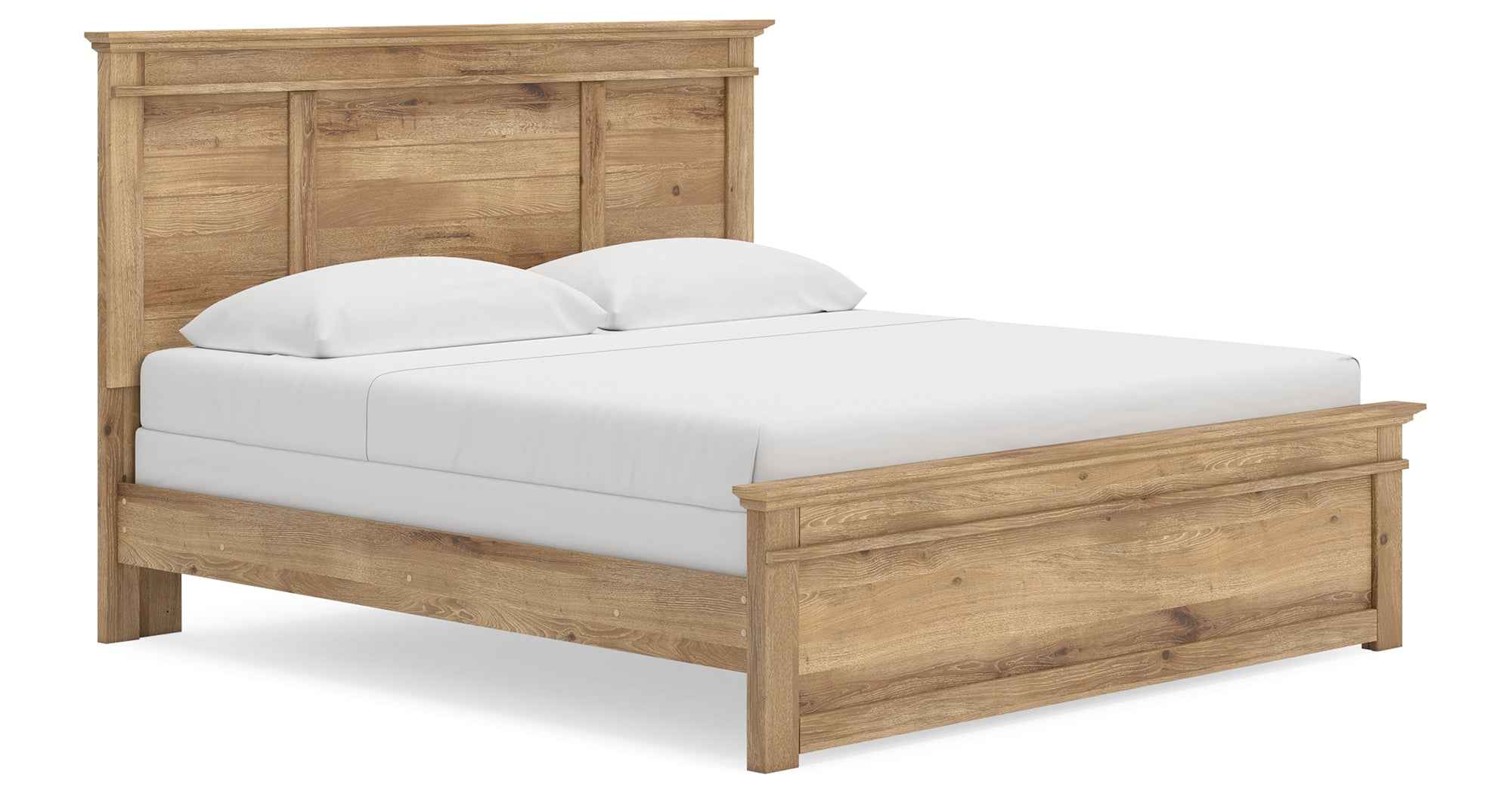 Makidern Tan King Panel Bed - Image 3