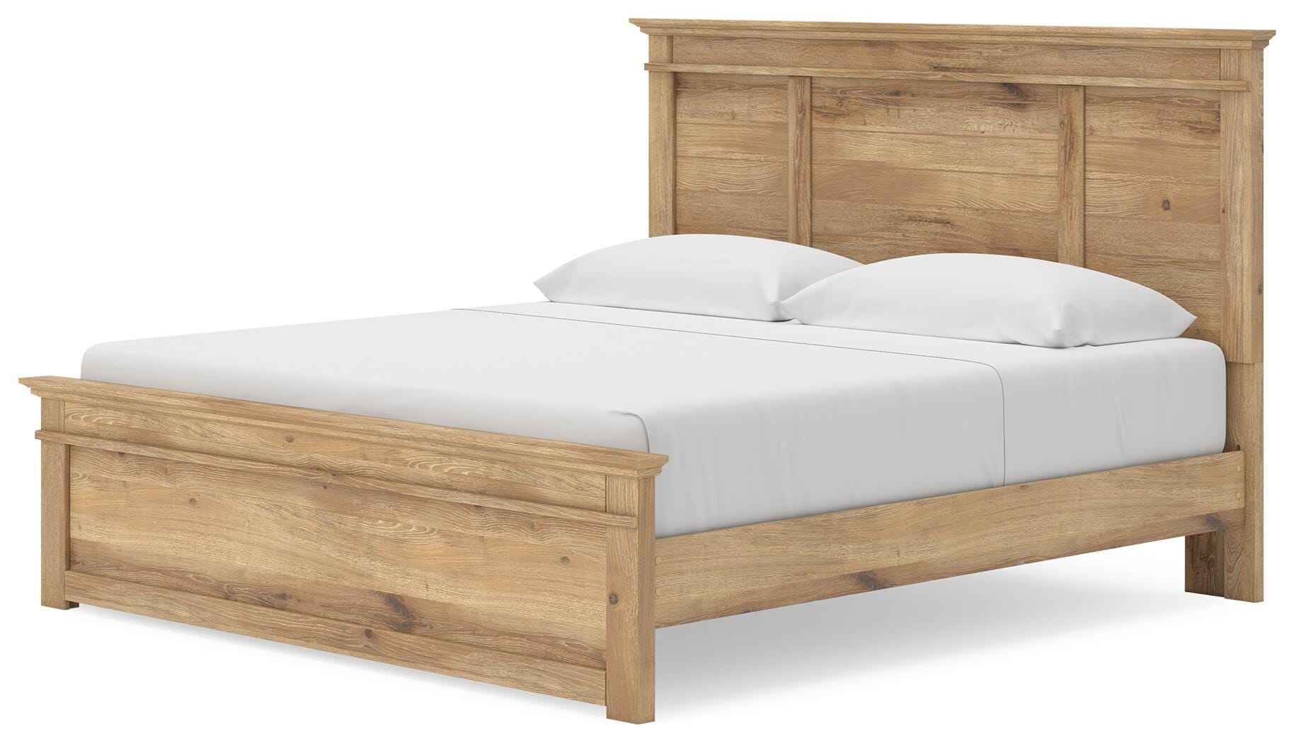 Makidern Tan King Panel Storage Bed - Image 11