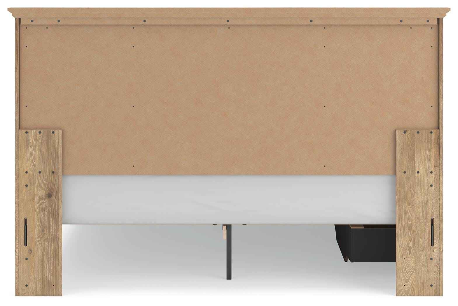 Makidern Tan King Panel Storage Bed - Image 13