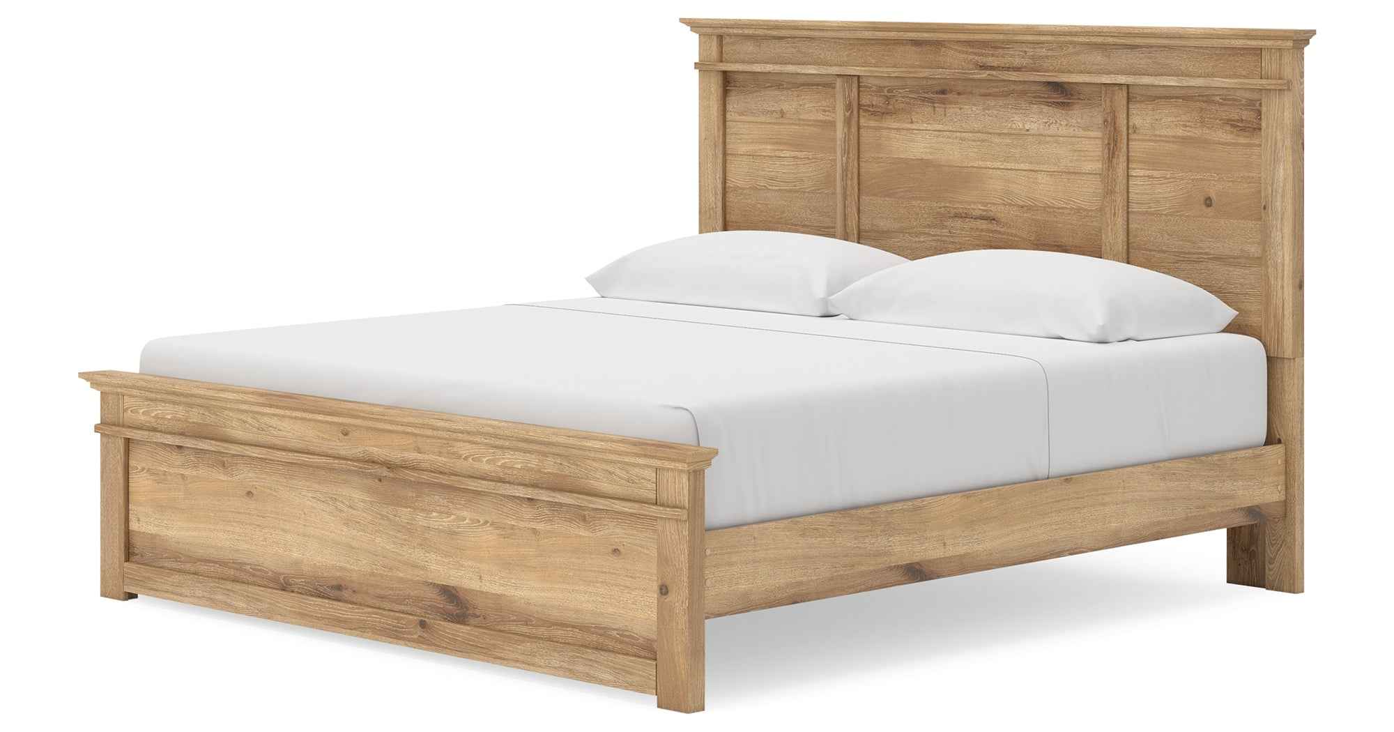 Makidern Tan King Panel Storage Bed - Image 5