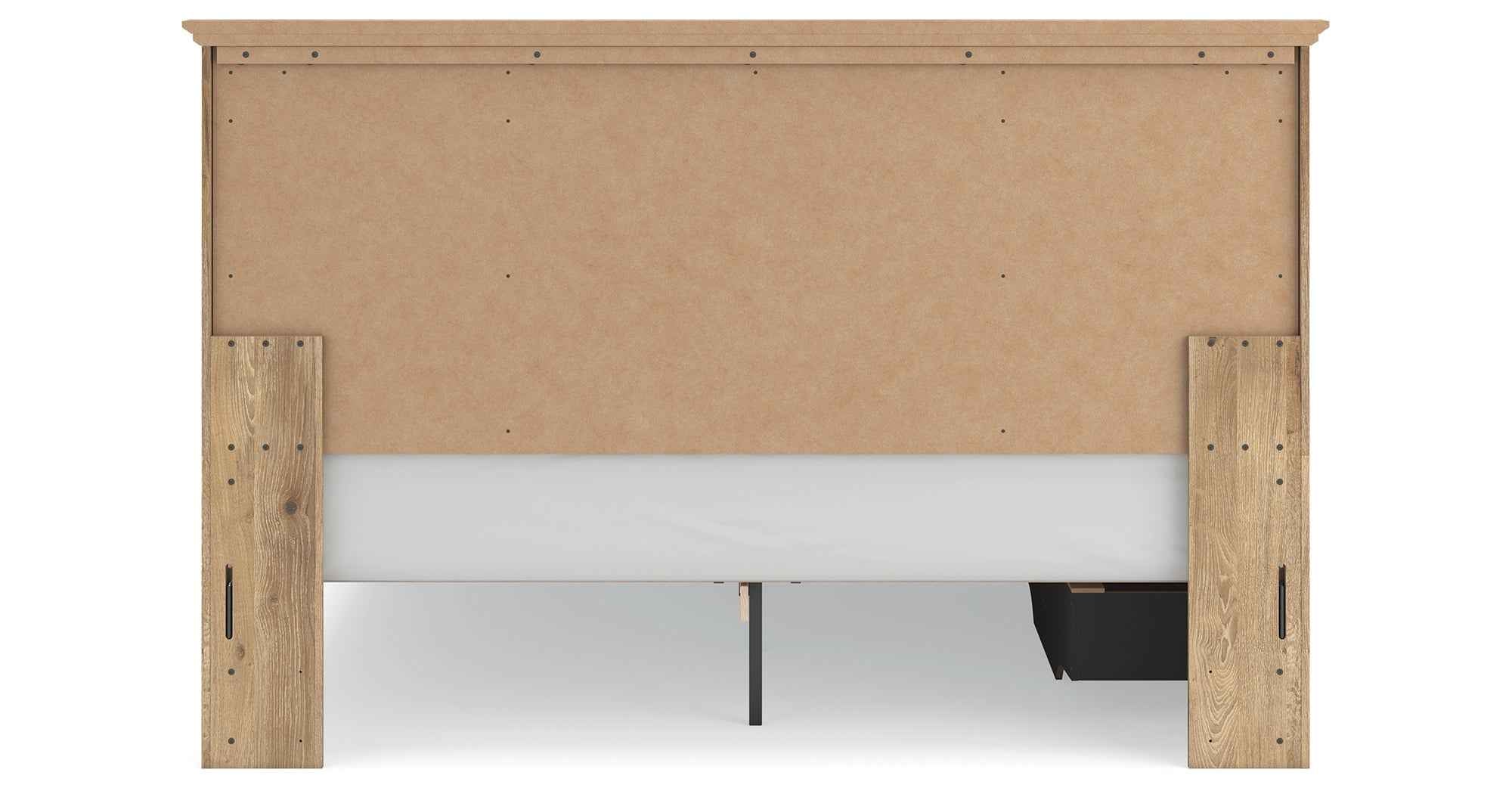 Makidern Tan King Panel Storage Bed - Image 7