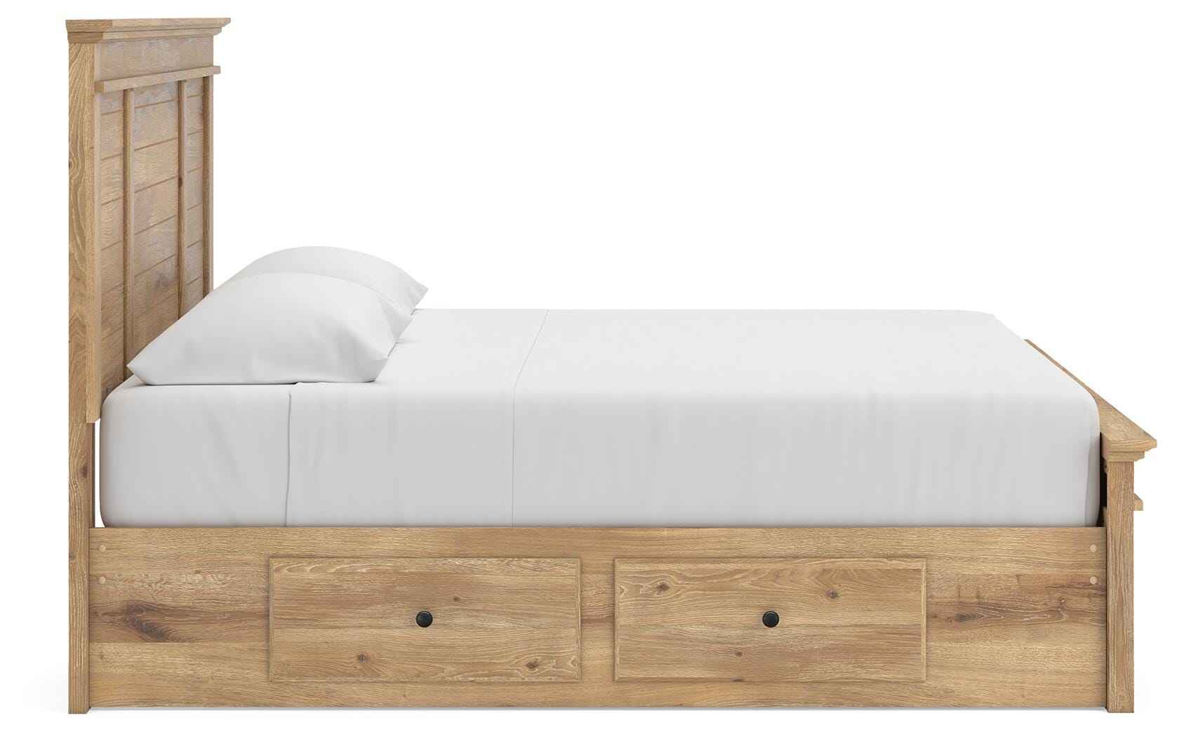 Makidern Tan King Panel Storage Bed - Image 19