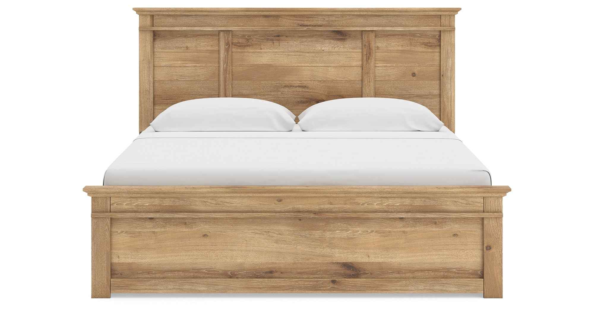 Makidern Tan King Panel Storage Bed - Image 6
