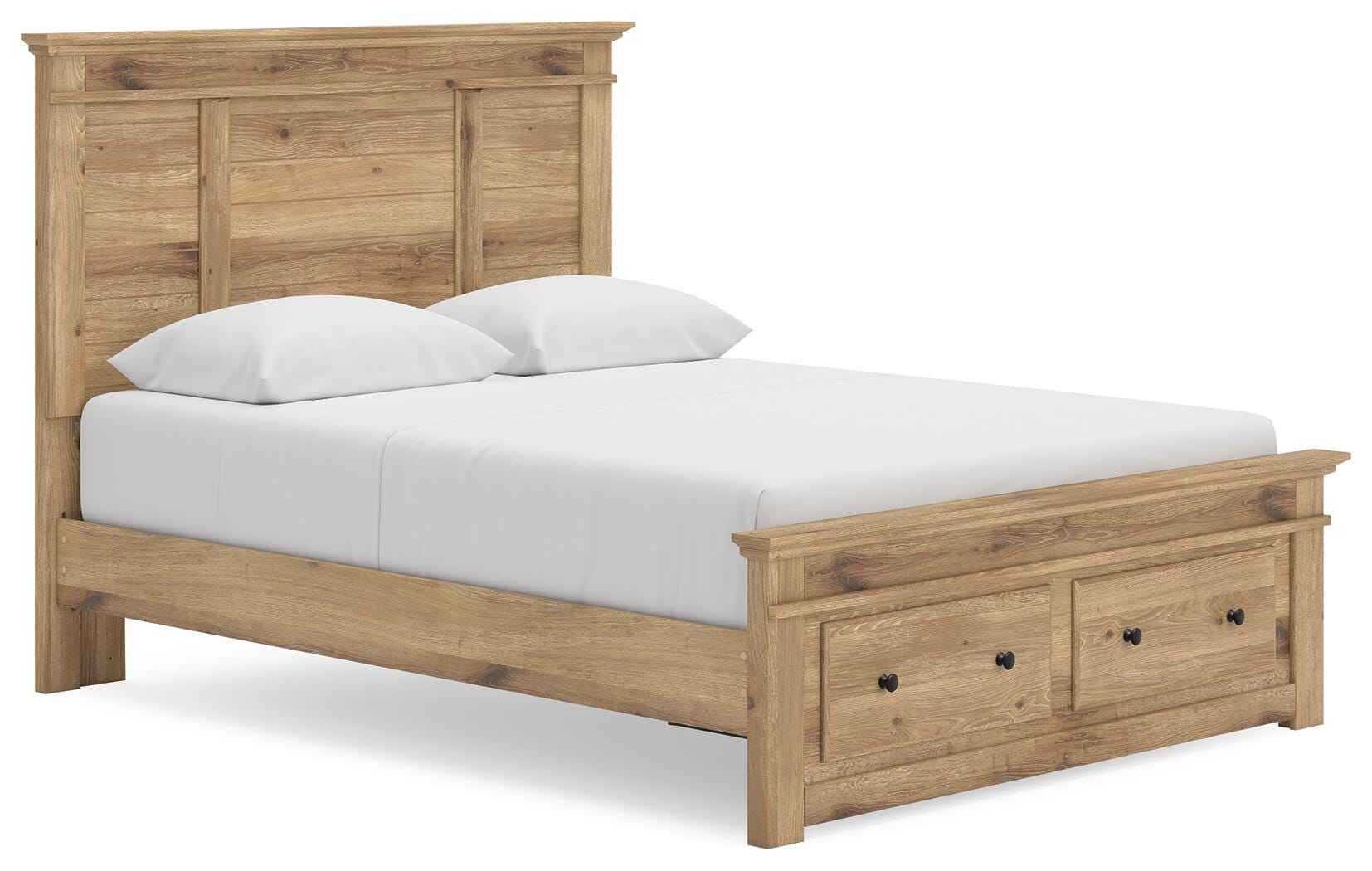 Makidern Tan Queen Panel Storage Bed - Image 13