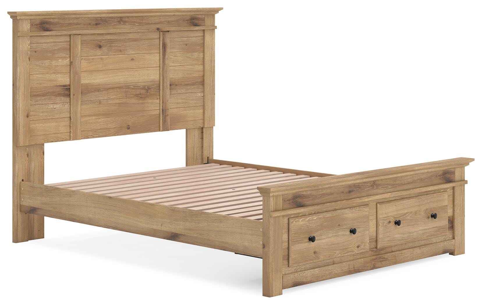 Makidern Tan Queen Panel Storage Bed - Image 14