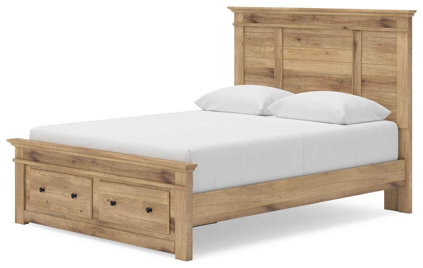 Makidern Tan Queen Panel Storage Bed - Image 15