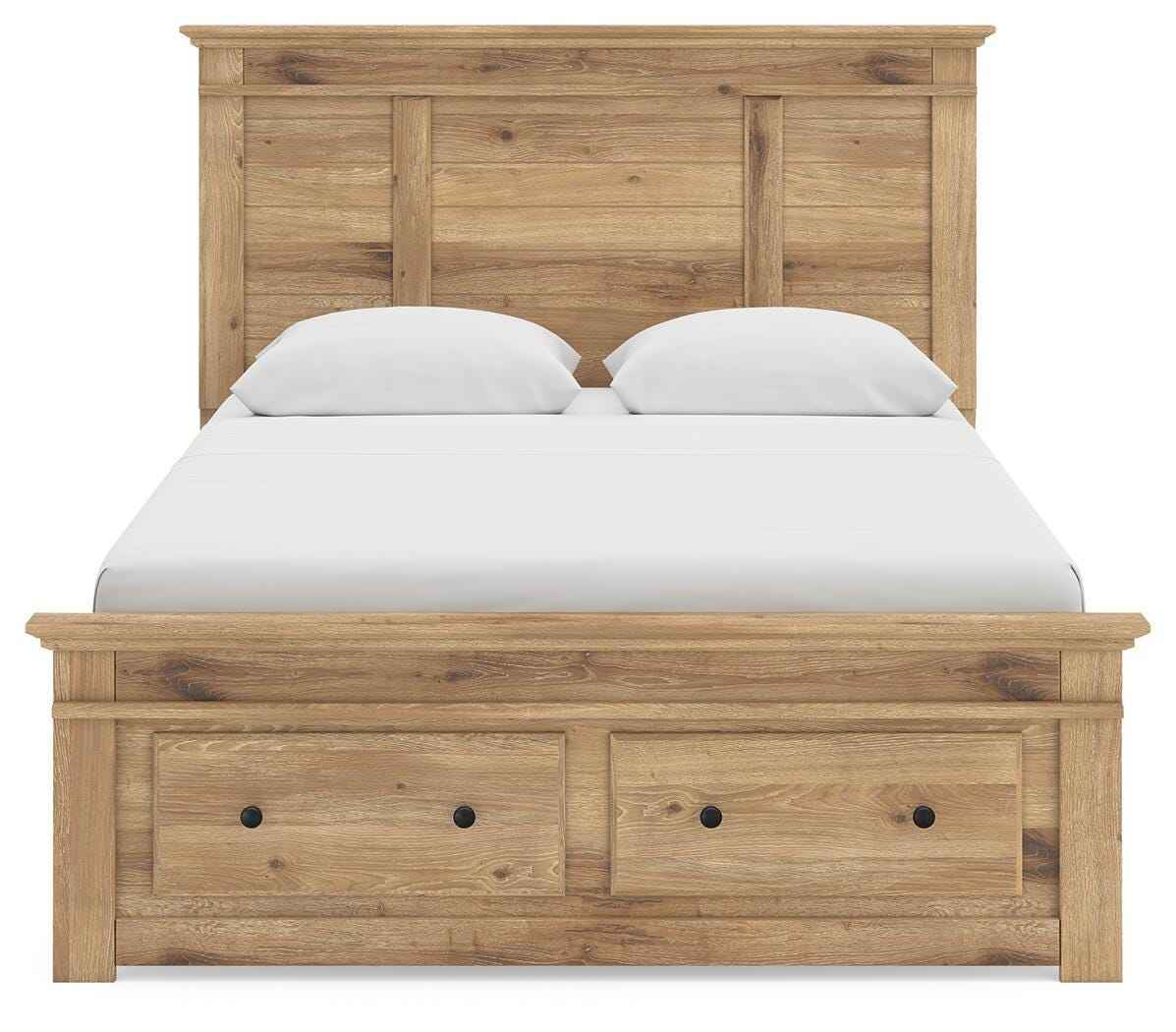 Makidern Tan Queen Panel Storage Bed - Image 16