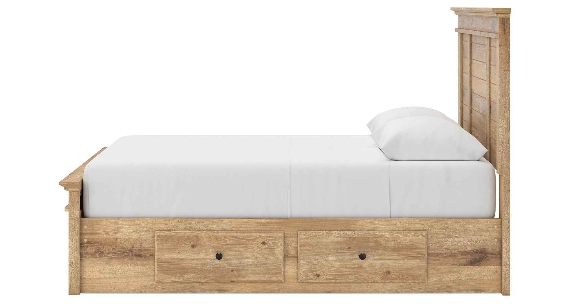 Makidern Tan Queen Panel Storage Bed - Image 9