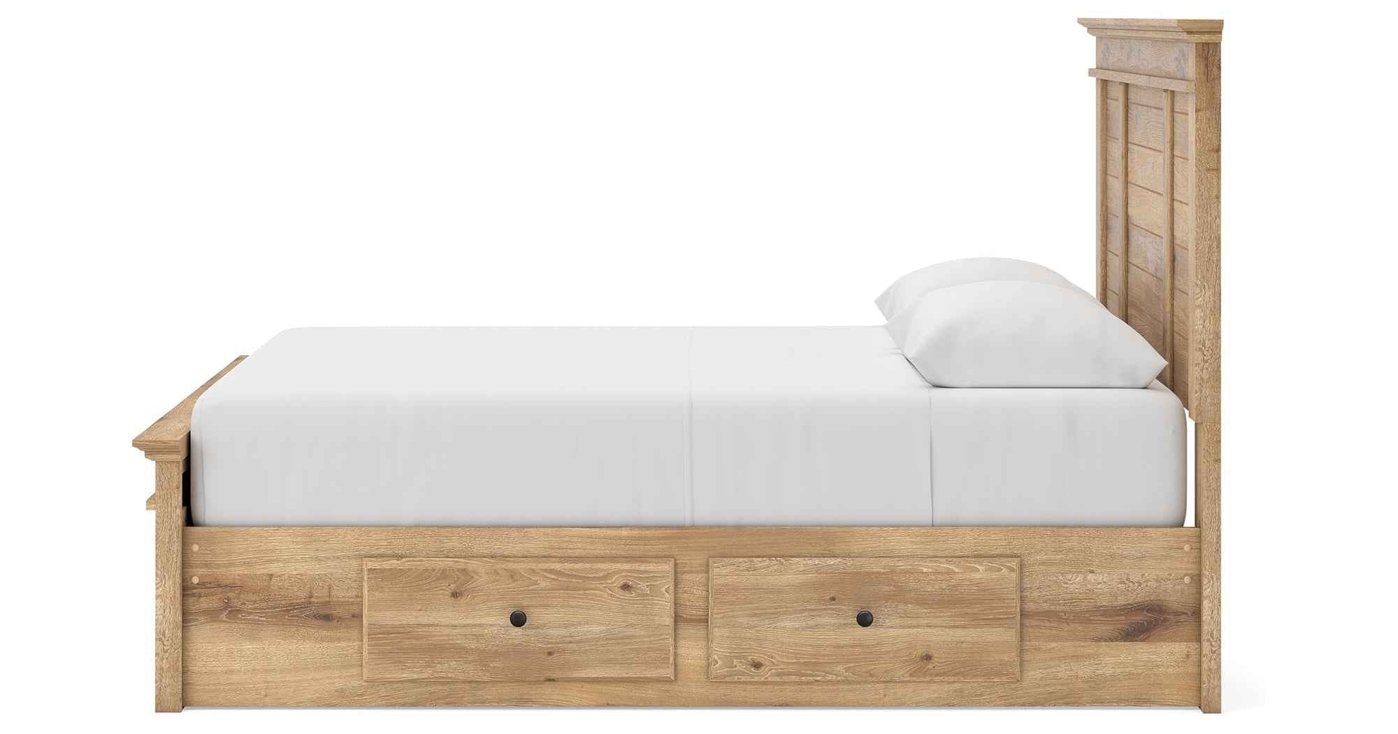 Makidern Tan Queen Panel Storage Bed - Image 14