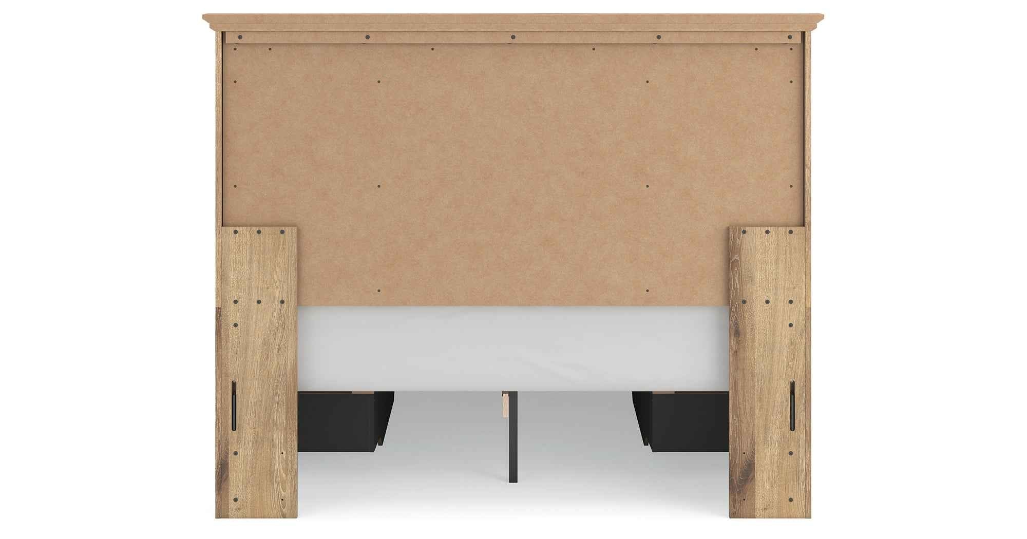 Makidern Tan Queen Panel Storage Bed - Image 7