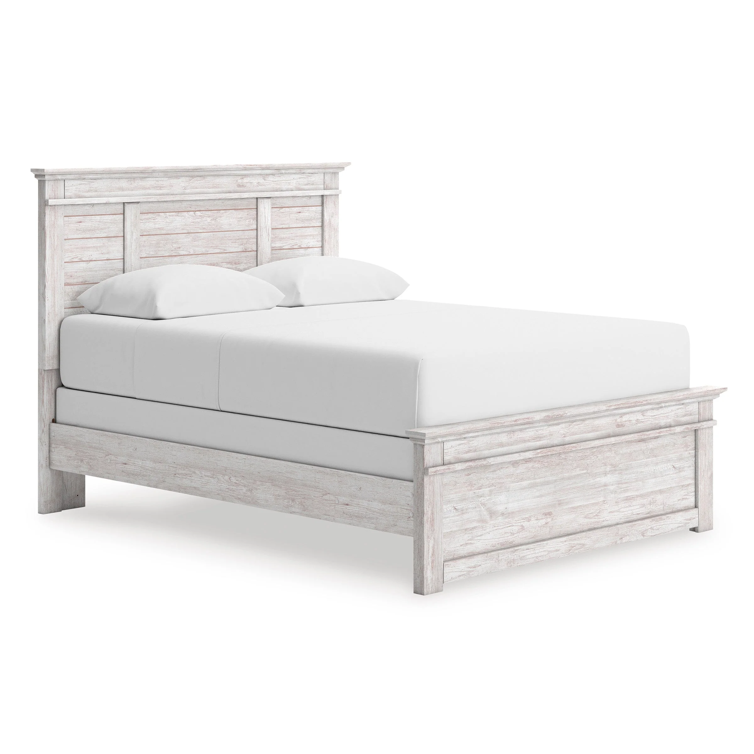 Makidern Whitewash Panel Bedroom Set - Image 2