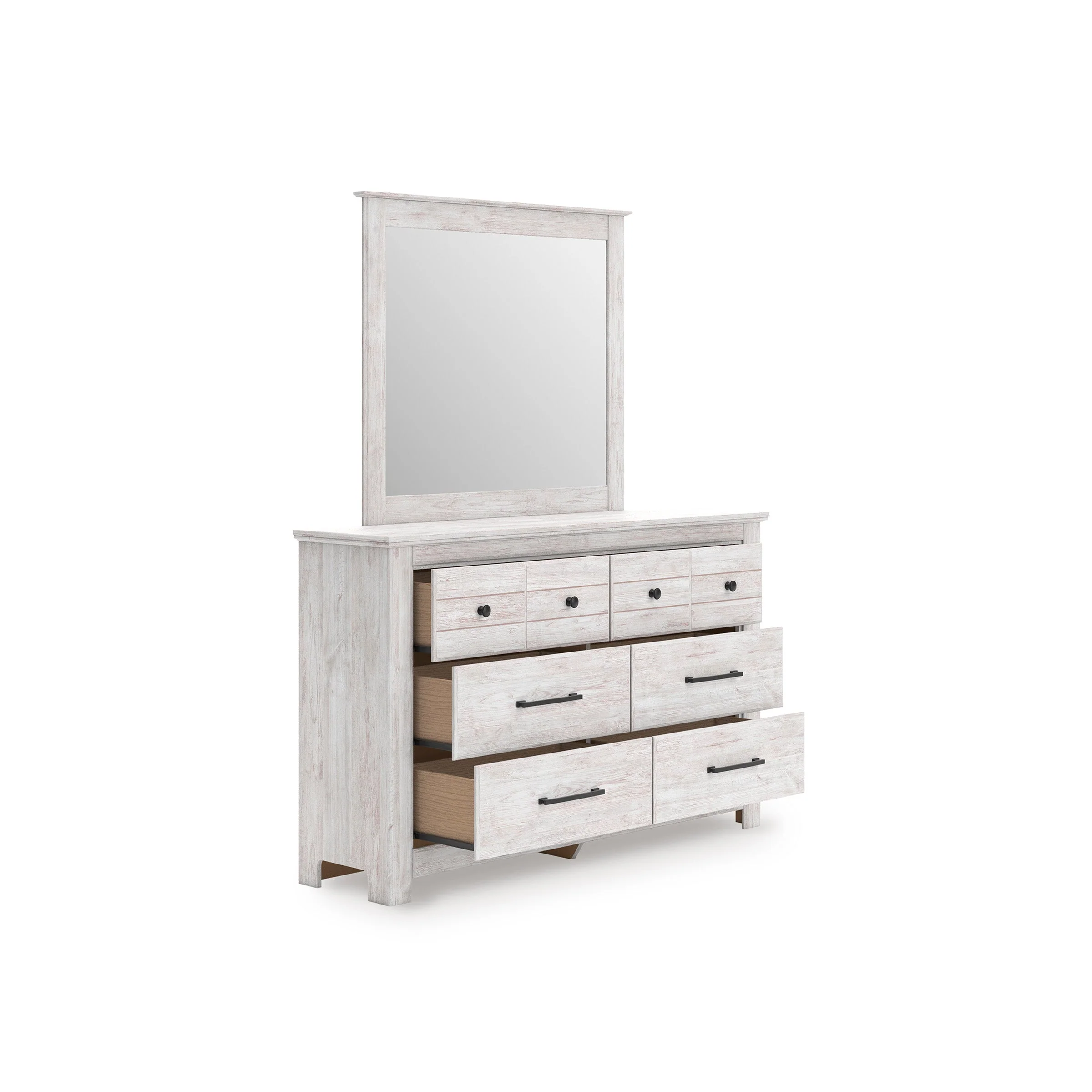Makidern Whitewash Panel Bedroom Set - Image 22