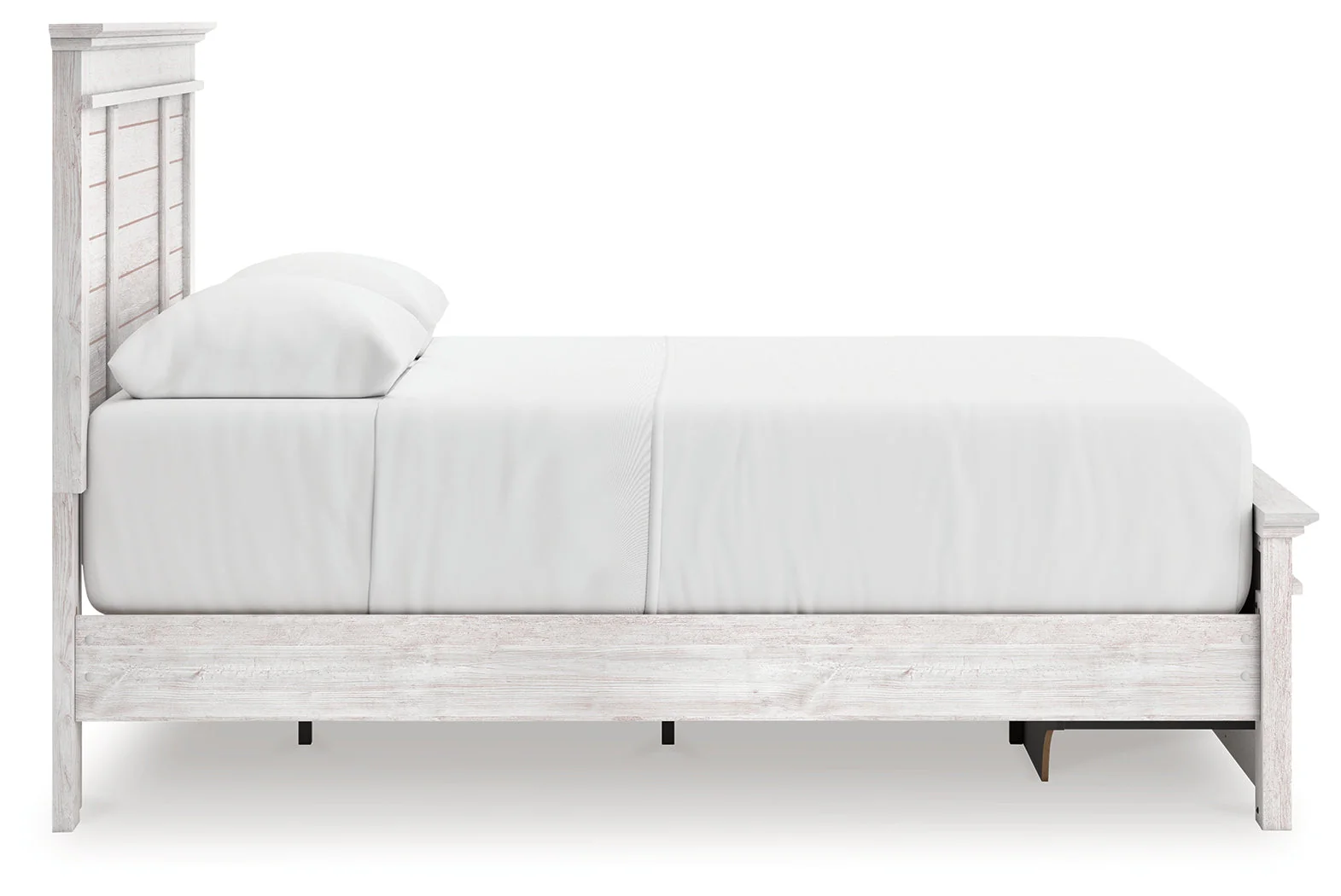 Makidern Whitewash Queen Panel Storage Bed, Dresser and Mirror - Image 12