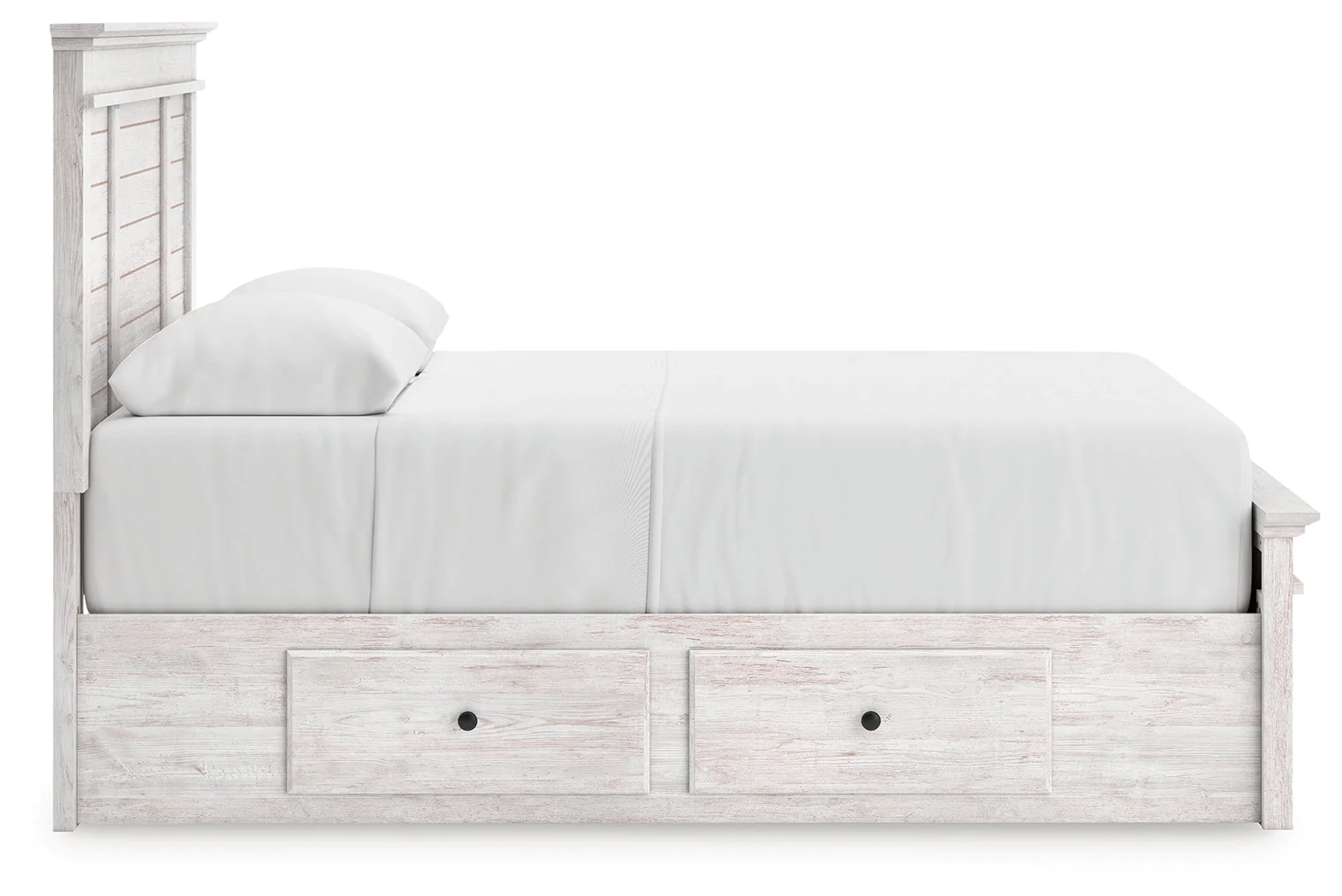 Makidern Whitewash Queen Panel Storage Bed - Image 8
