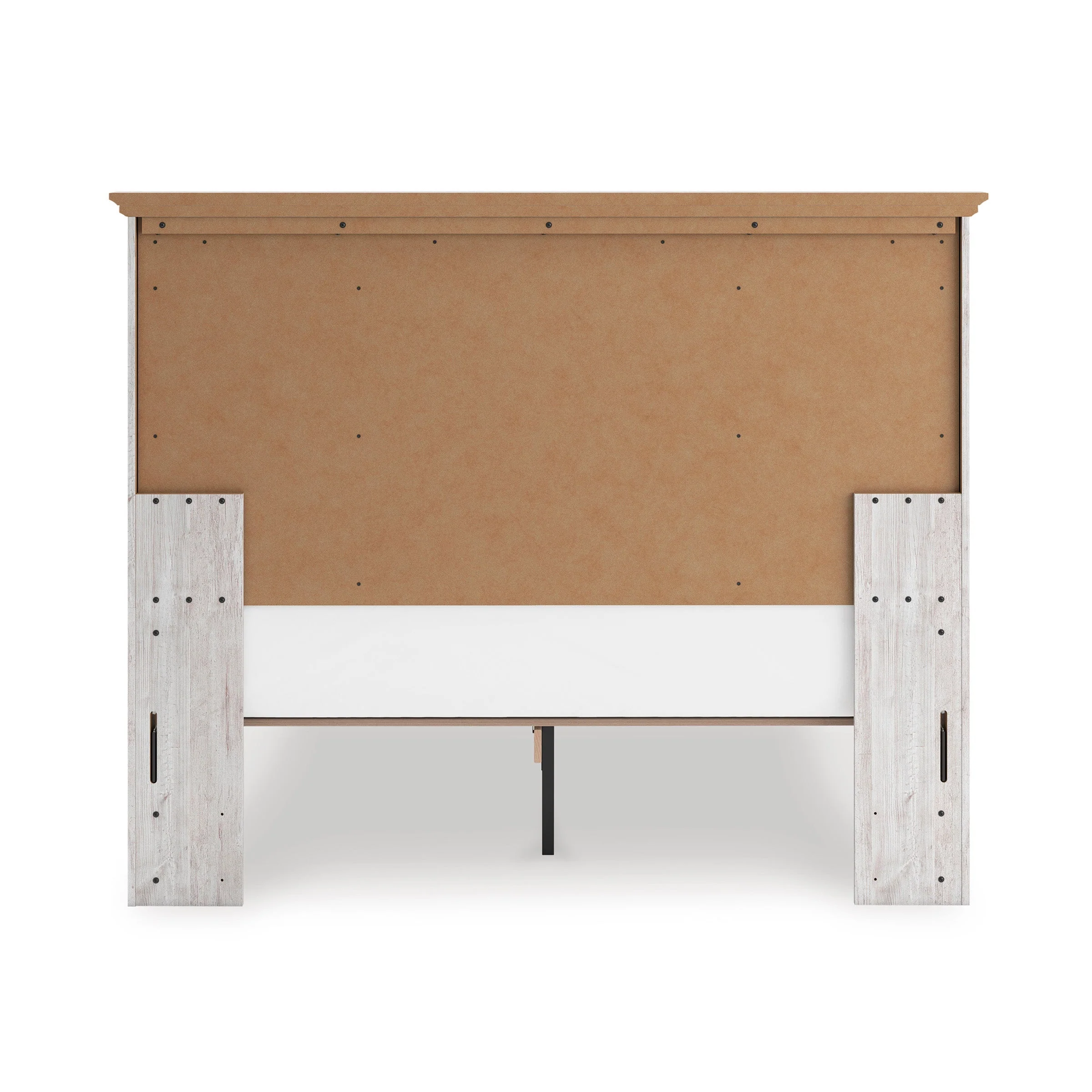 Makidern Whitewash Storage Panel Bedroom Set with 2 Footboard Drawers - Image 9