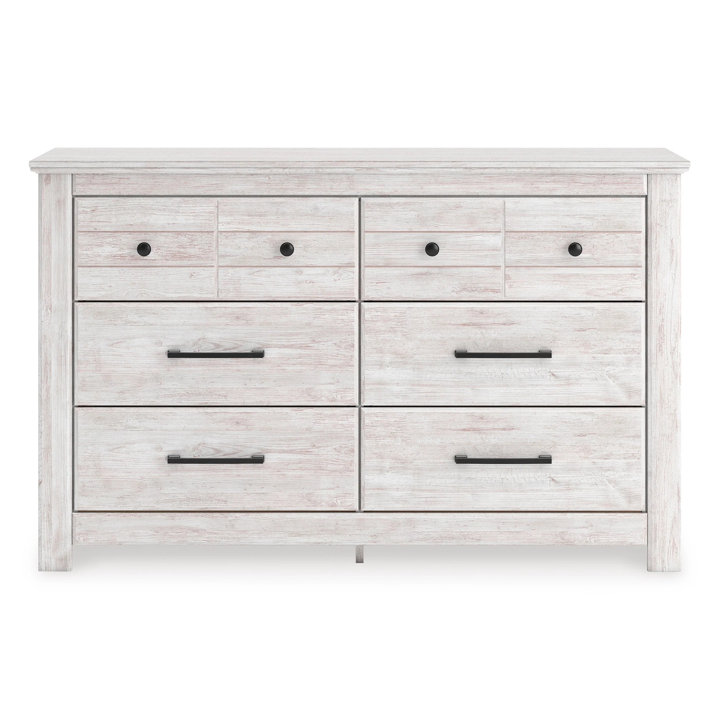 Makidern Whitewash Storage Panel Bedroom Set with 4 Drawers - Image 14