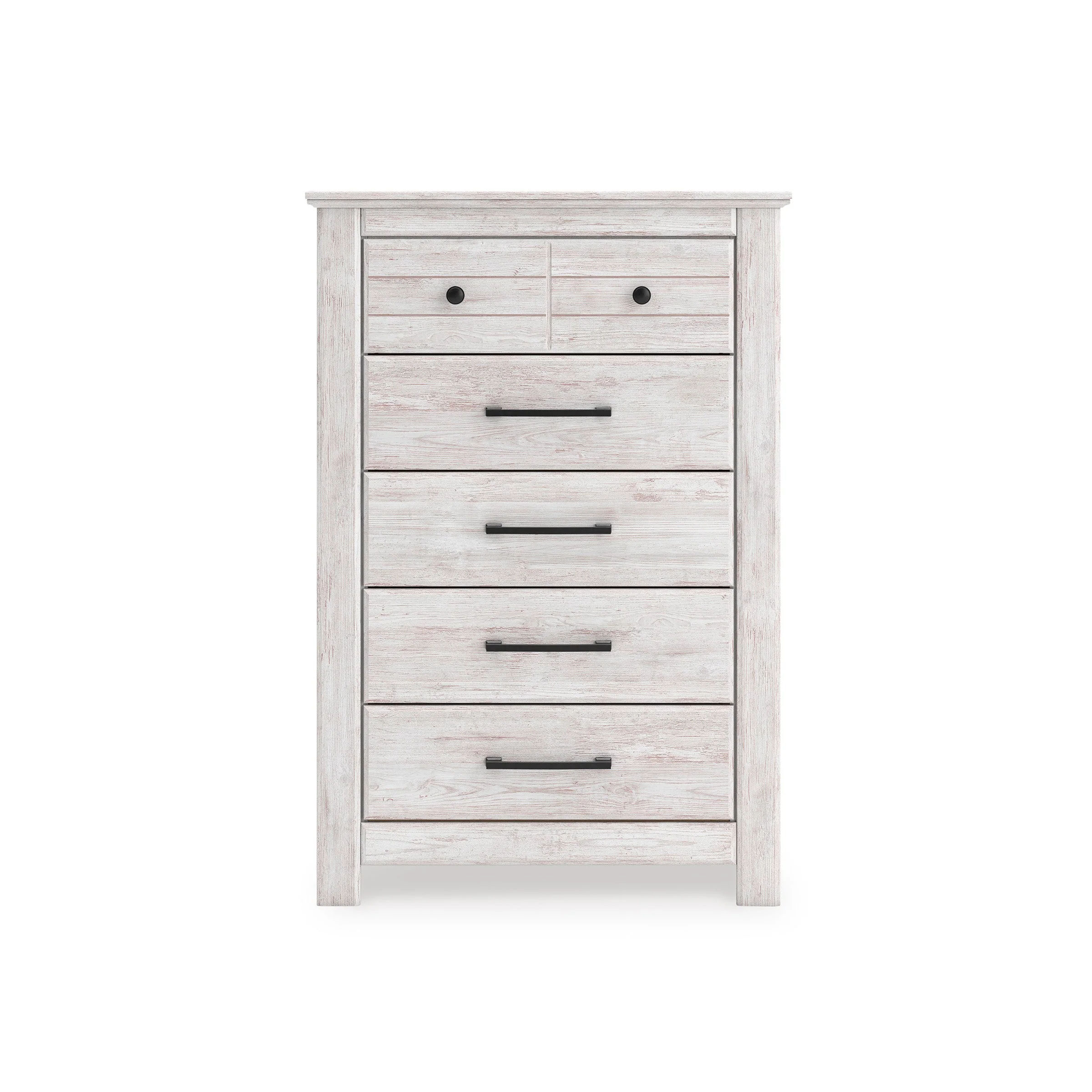 Makidern Whitewash Storage Panel Bedroom Set with 6 Drawers - Image 19