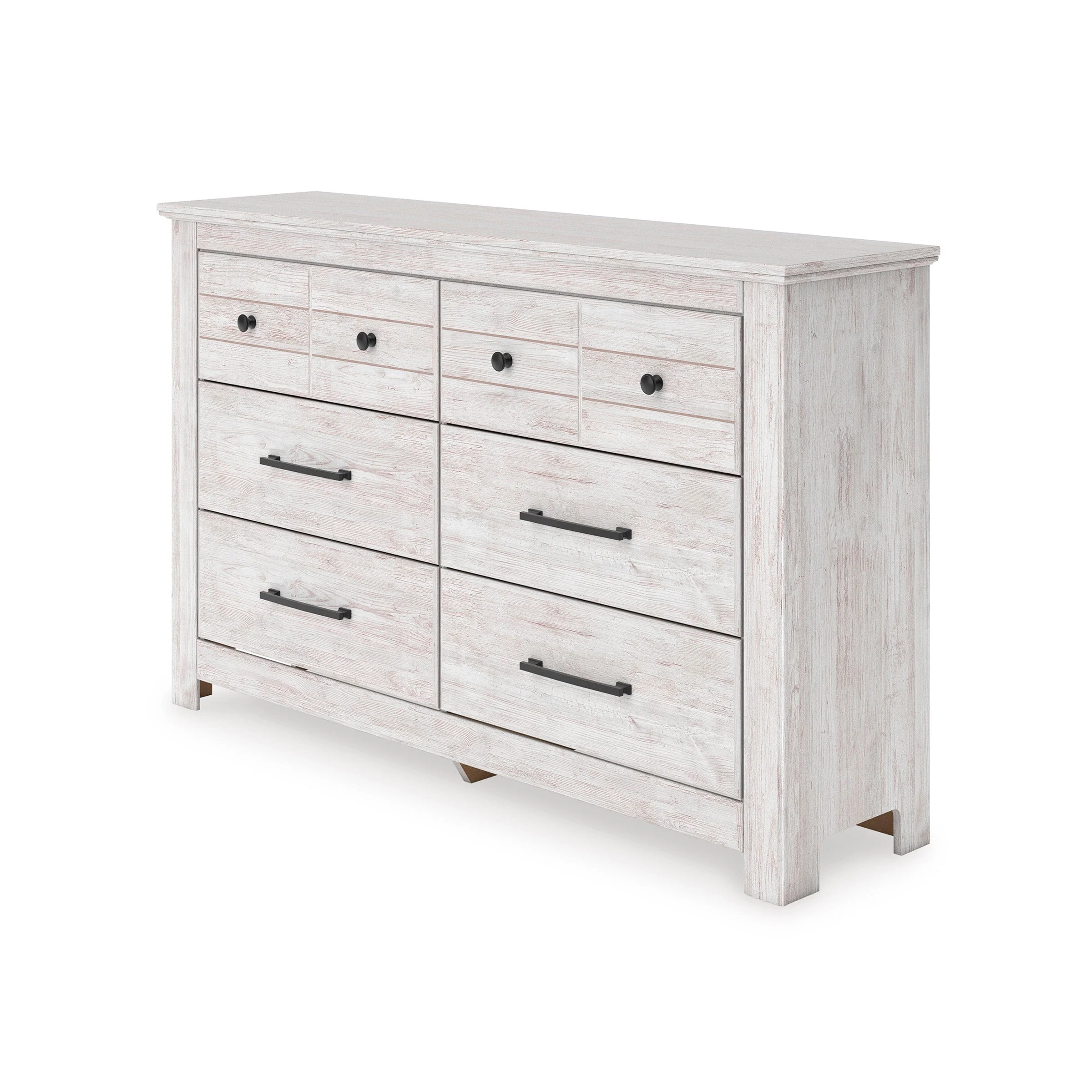 Makidern Whitewash Storage Panel Bedroom Set with 6 Drawers - Image 26