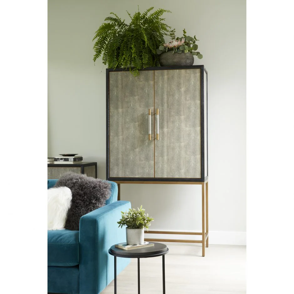 Mako Bar Cabinet Grey - Image 2