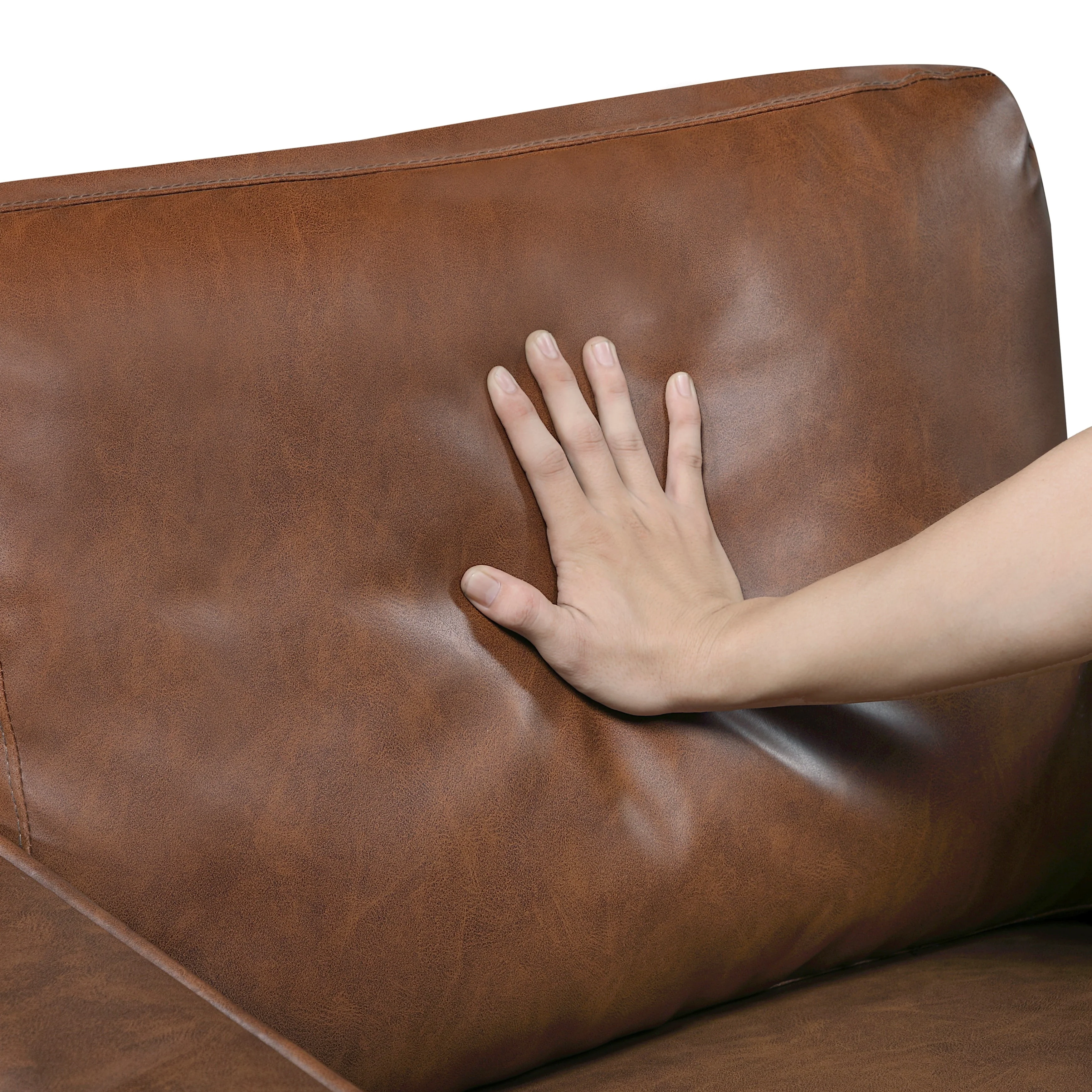 Malcolm Chocolate Loveseat - Image 6