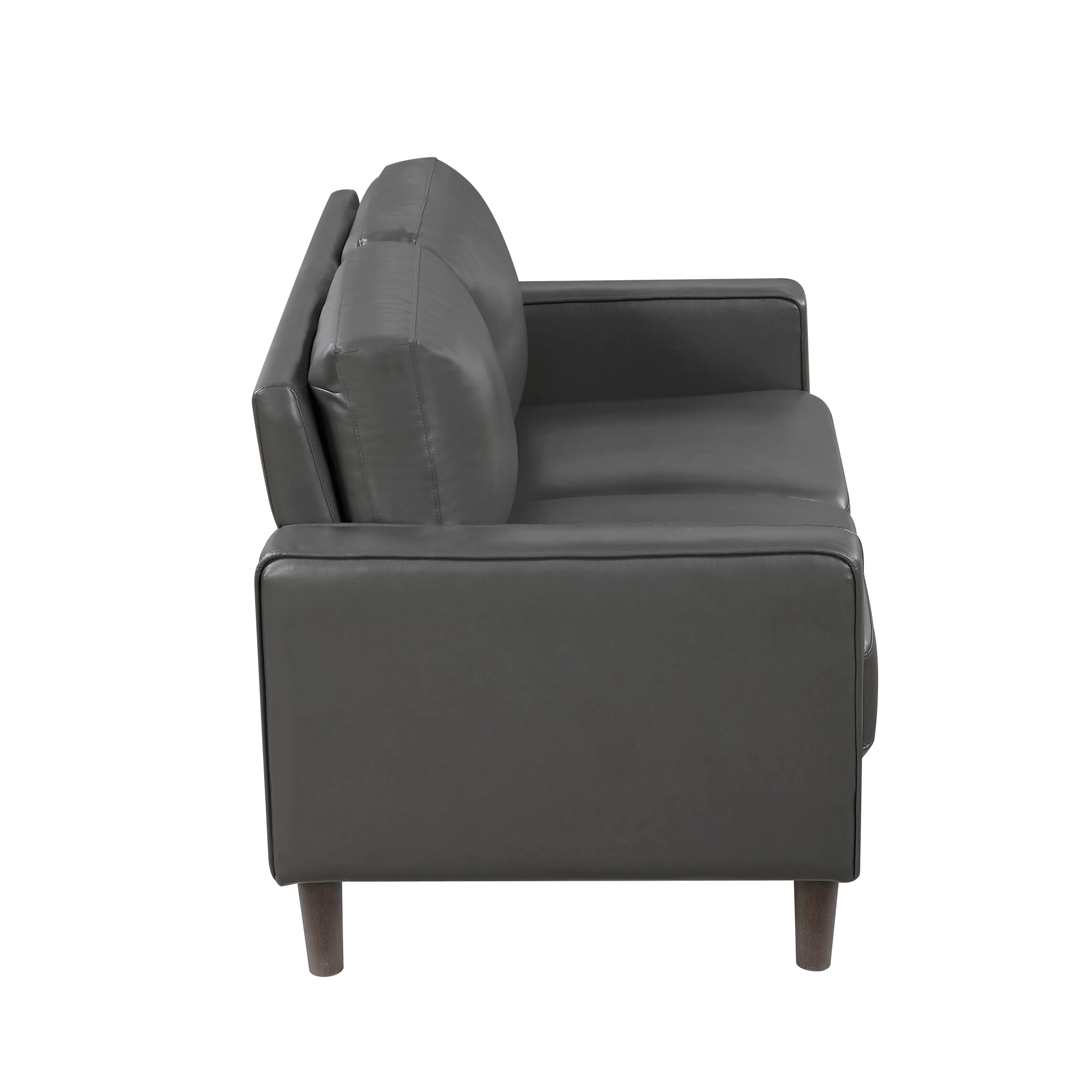 Malcolm Dark Gray Loveseat - Image 4