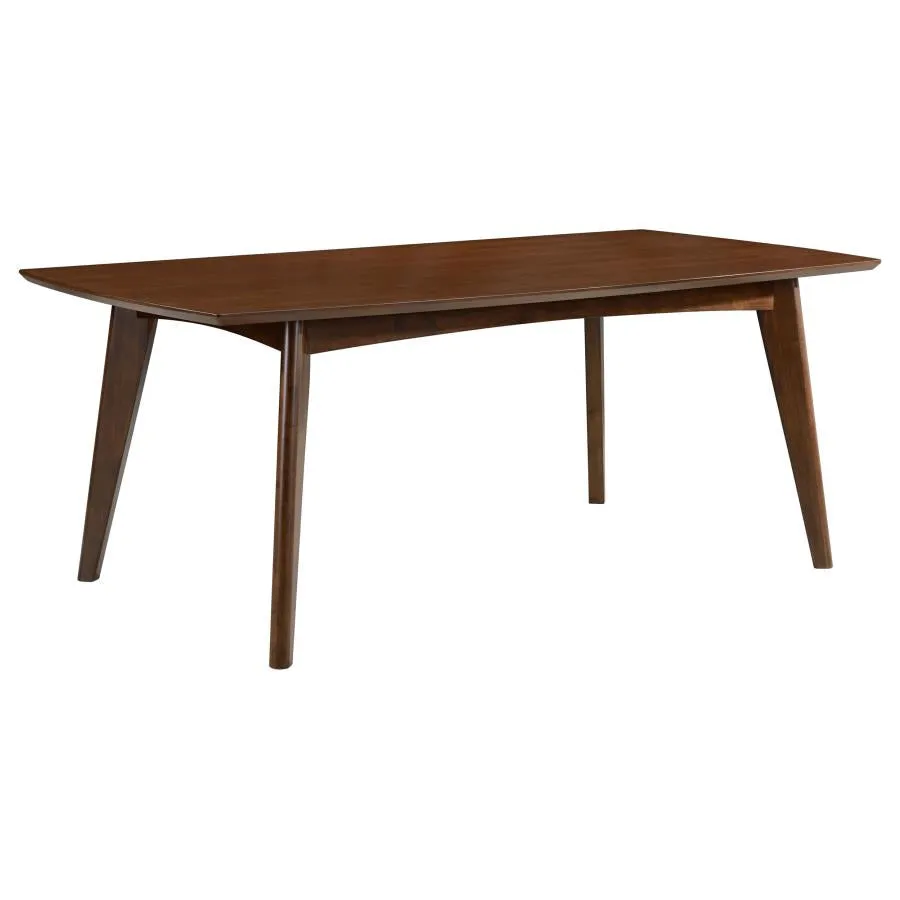 Malone Dark Walnut/Gray 7-Piece Rectangular Dining Set - Image 3