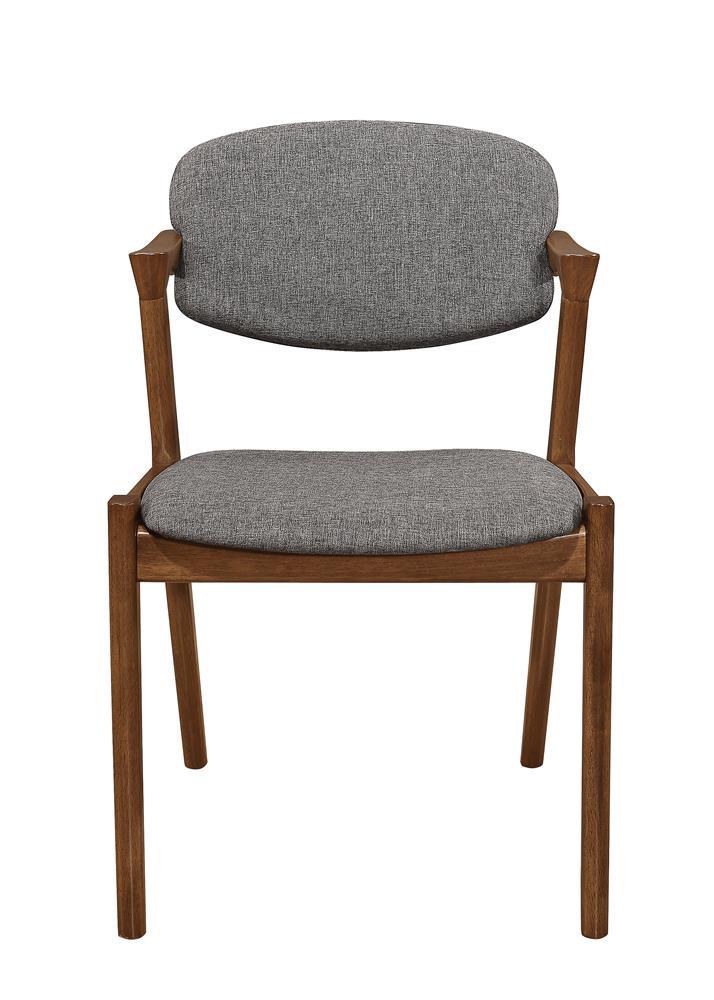 Malone Gray/Dark Walnut Dining Side Chairs, Set of 2 - Image 2