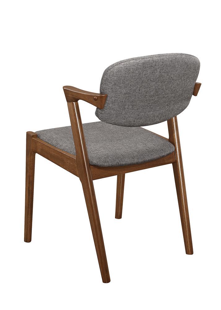 Malone Gray/Dark Walnut Dining Side Chairs, Set of 2 - Image 6