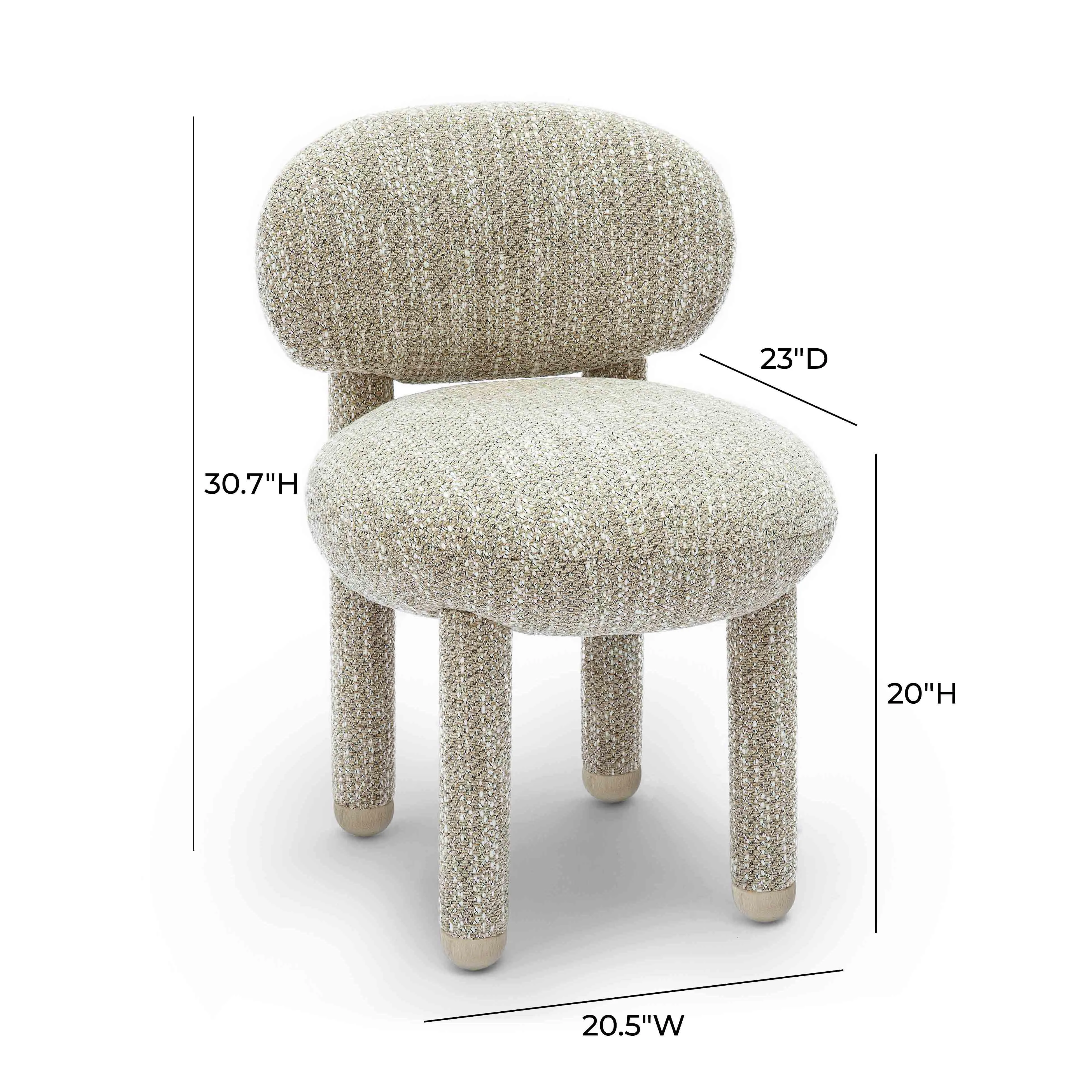 Manu Nubby Performance Fabric Side Chair - Image 14