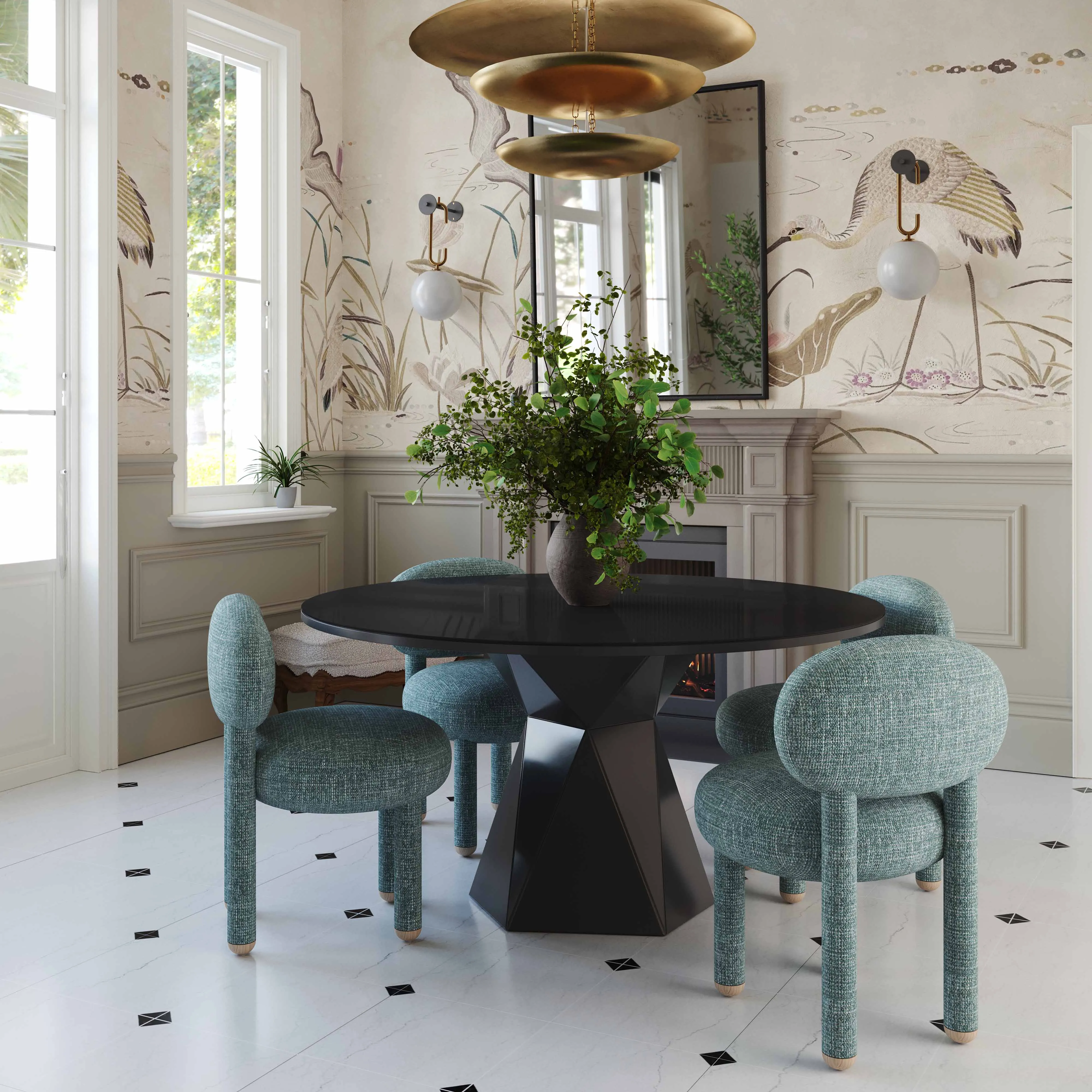 Manu Nubby Performance Fabric Side Chair - Image 2