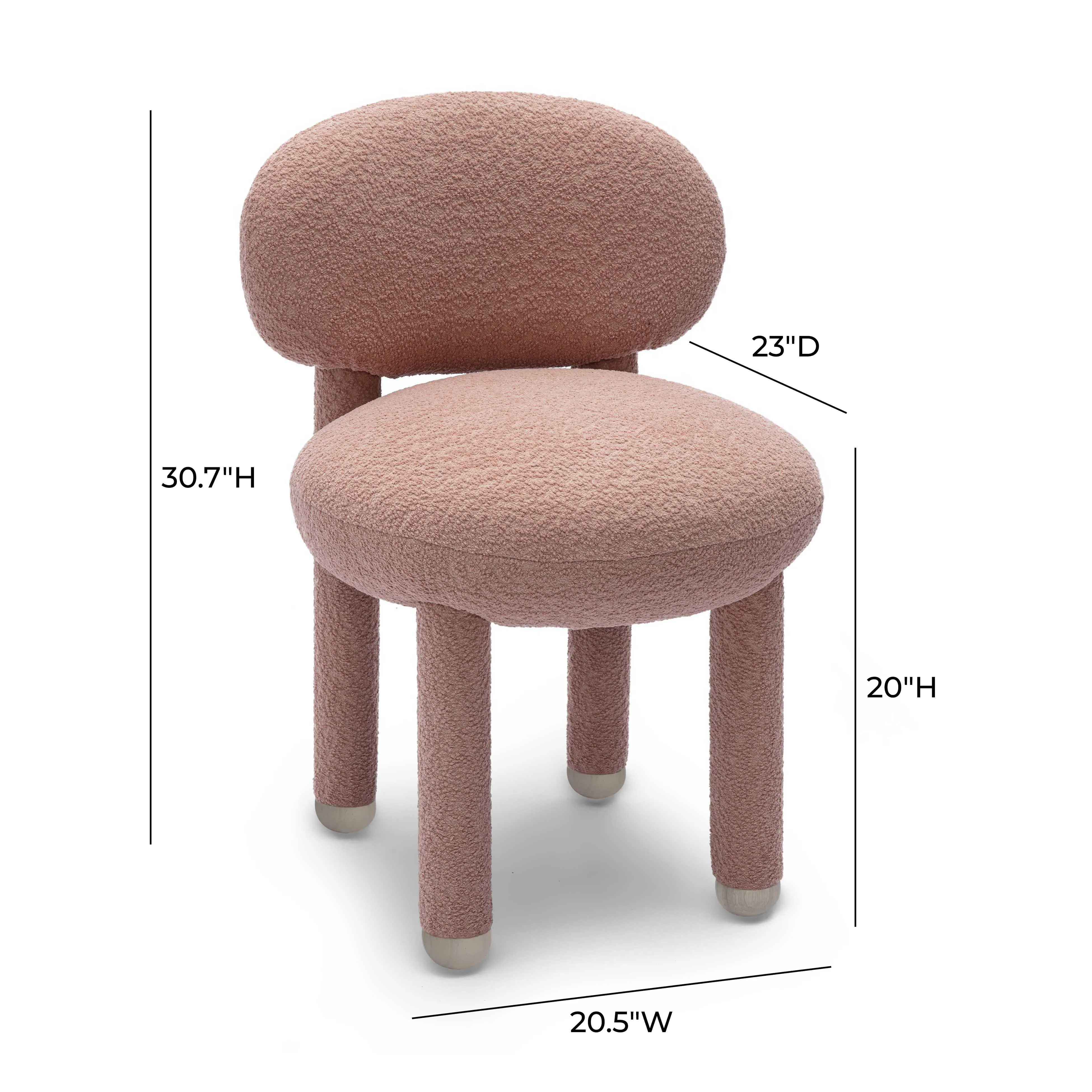 Manu Nubby Performance Fabric Side Chair - Image 30