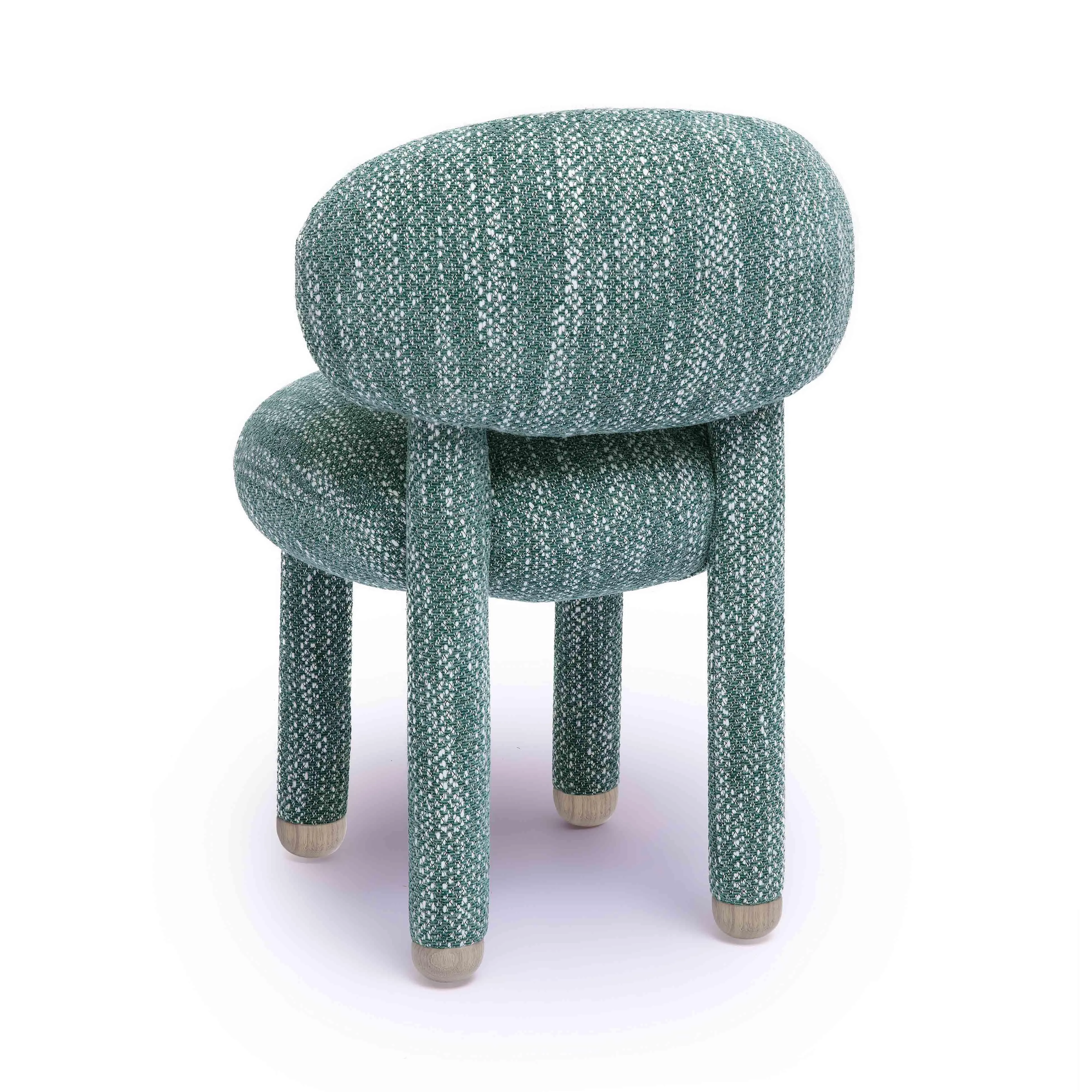 Manu Nubby Performance Fabric Side Chair - Image 4