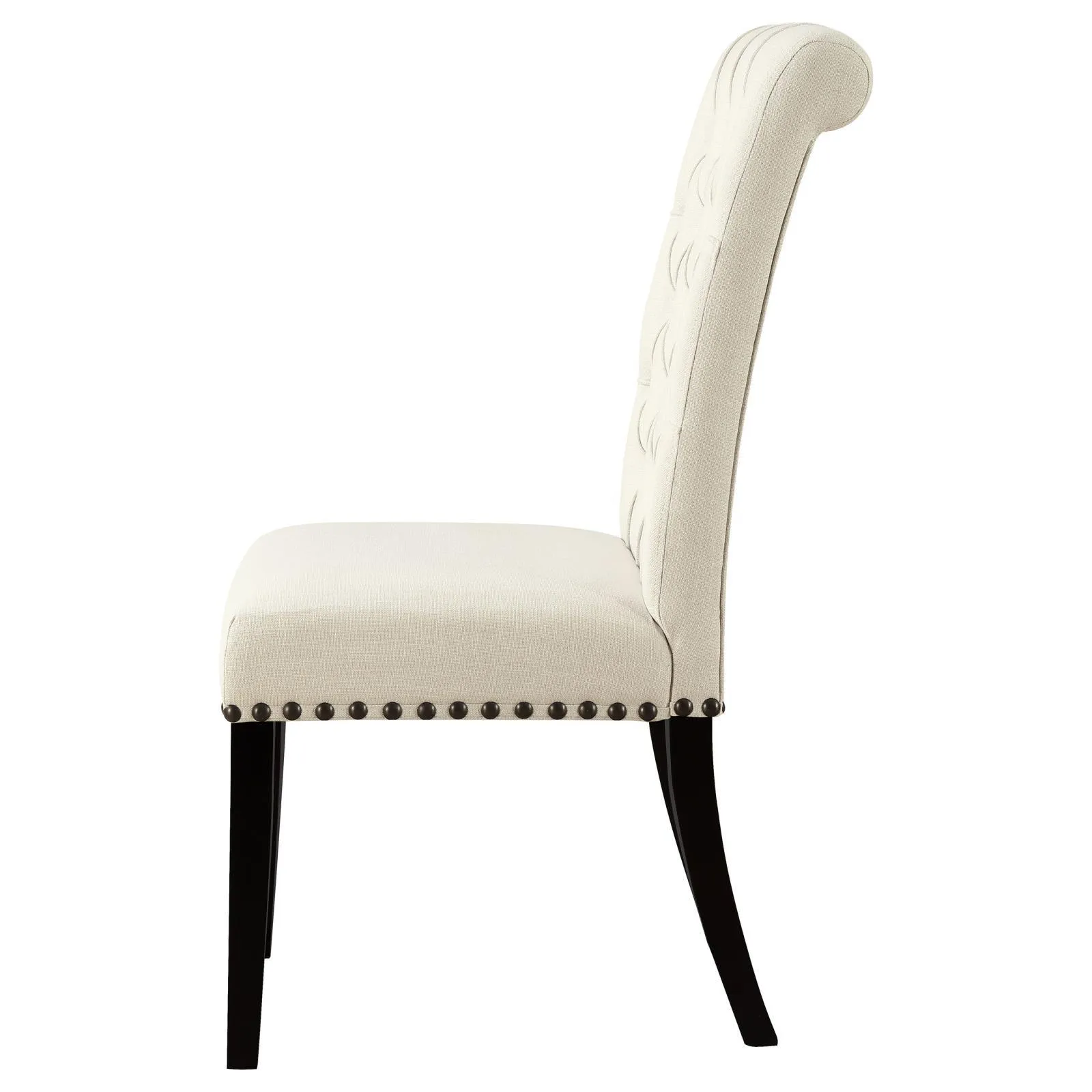 Mapleton Beige Tufted Back Upholstered Side Chairs, Set of 2 - Image 3