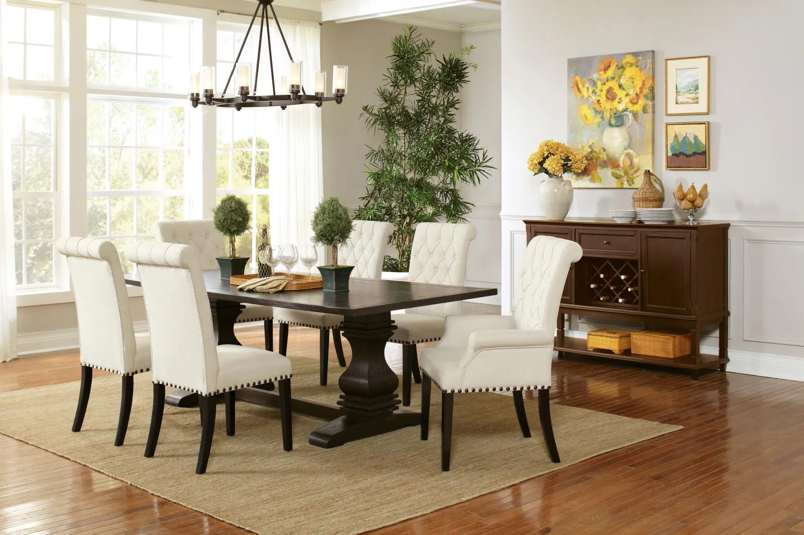 Mapleton Beige Tufted Back Upholstered Side Chairs, Set of 2 - Image 9