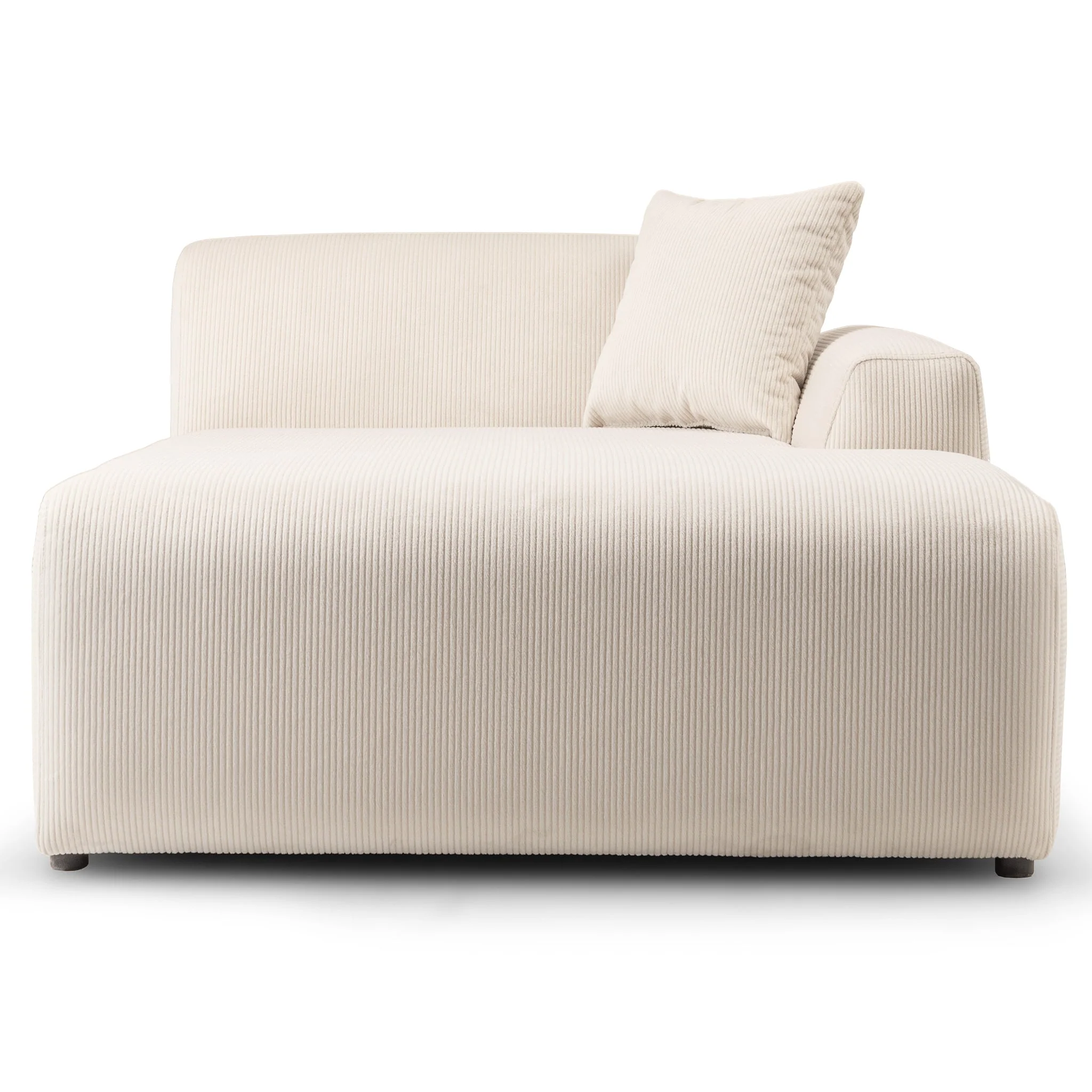 Mar U-Shape Corner Sofa - Cream Corduroy - Image 5