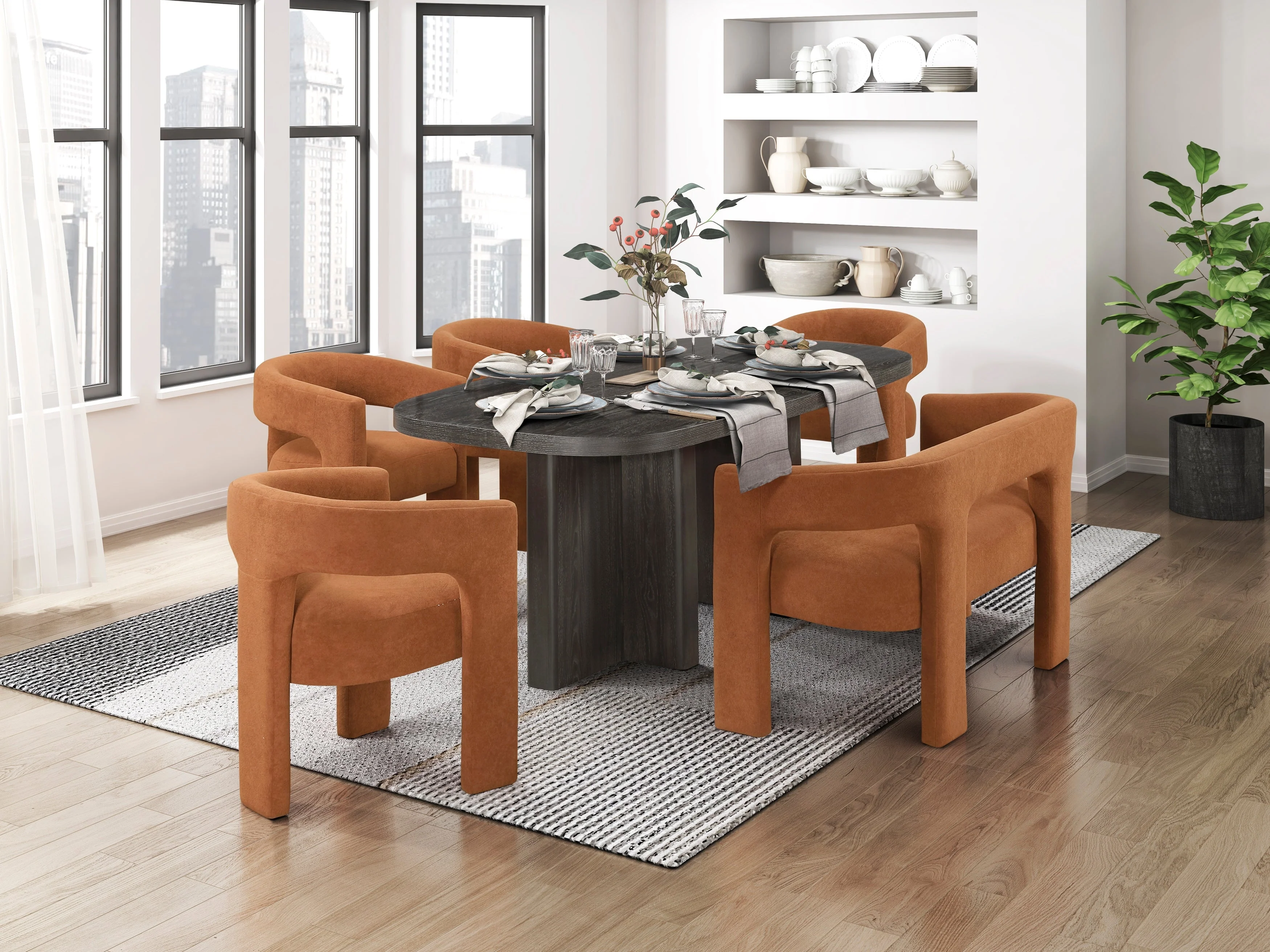 Marais Ebony 82" Dining Table - Image 6