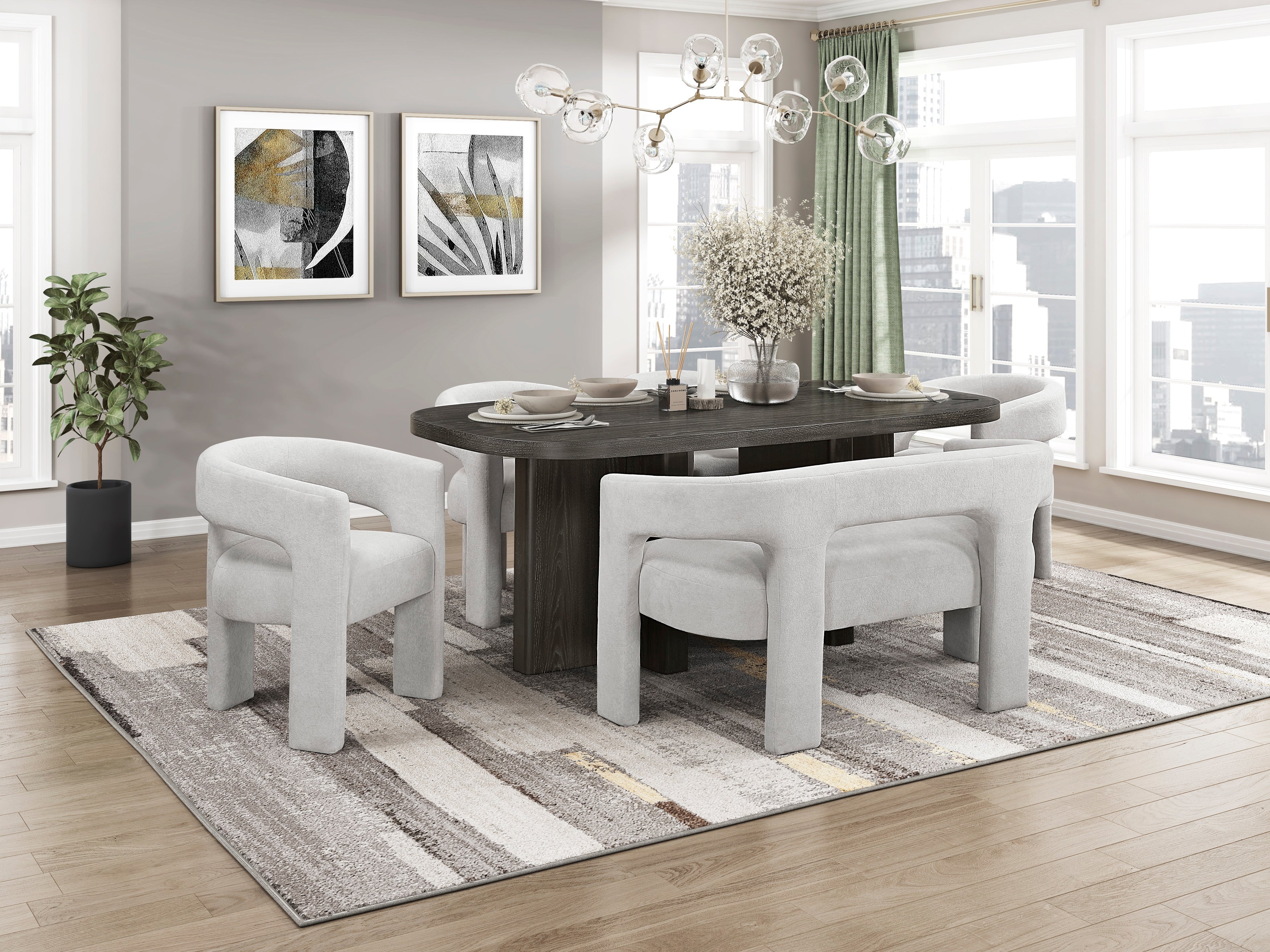 Marais Light Gray Bench - Image 7