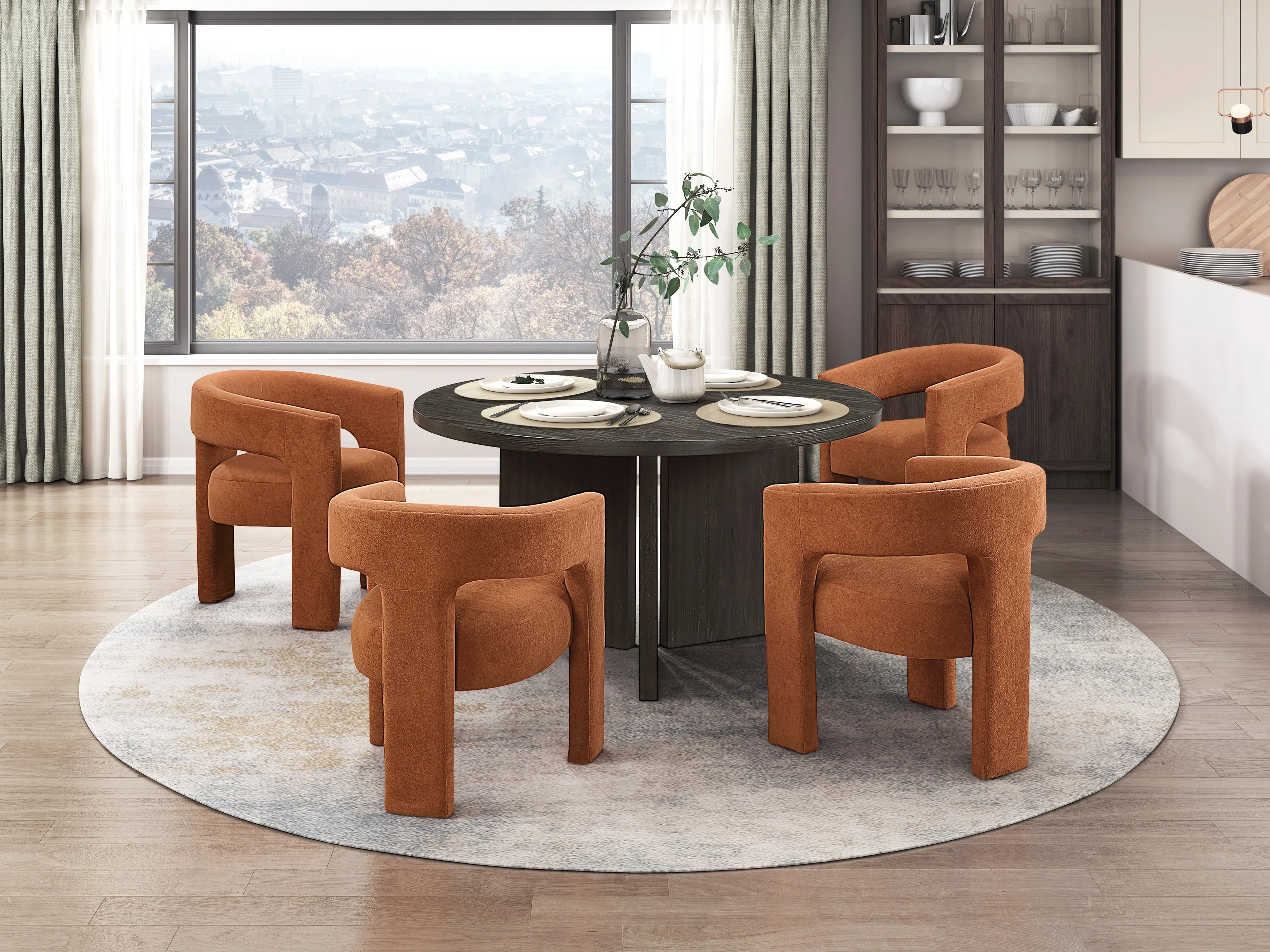Marais Orange Side Chair, Set of 2 - Image 7